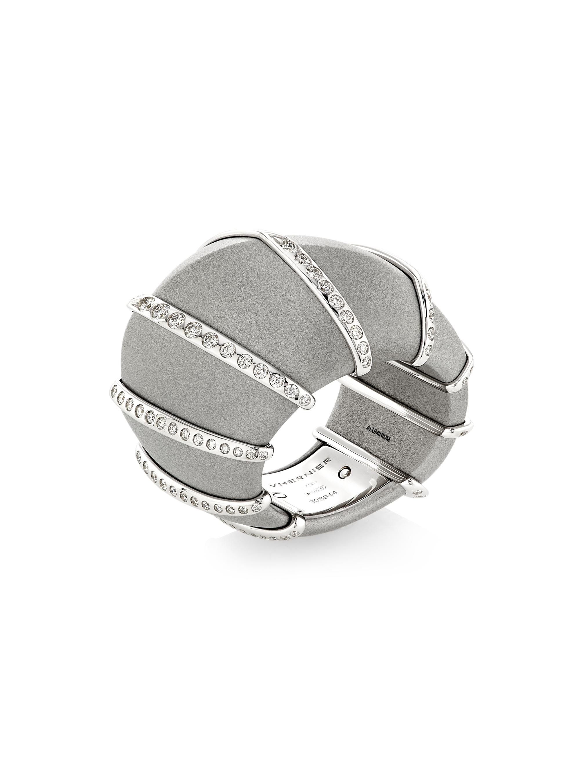 Vhernier Women's Ardis Aluminum, 18K White Gold & 0.88 TCW Diamond Ring - White Gold