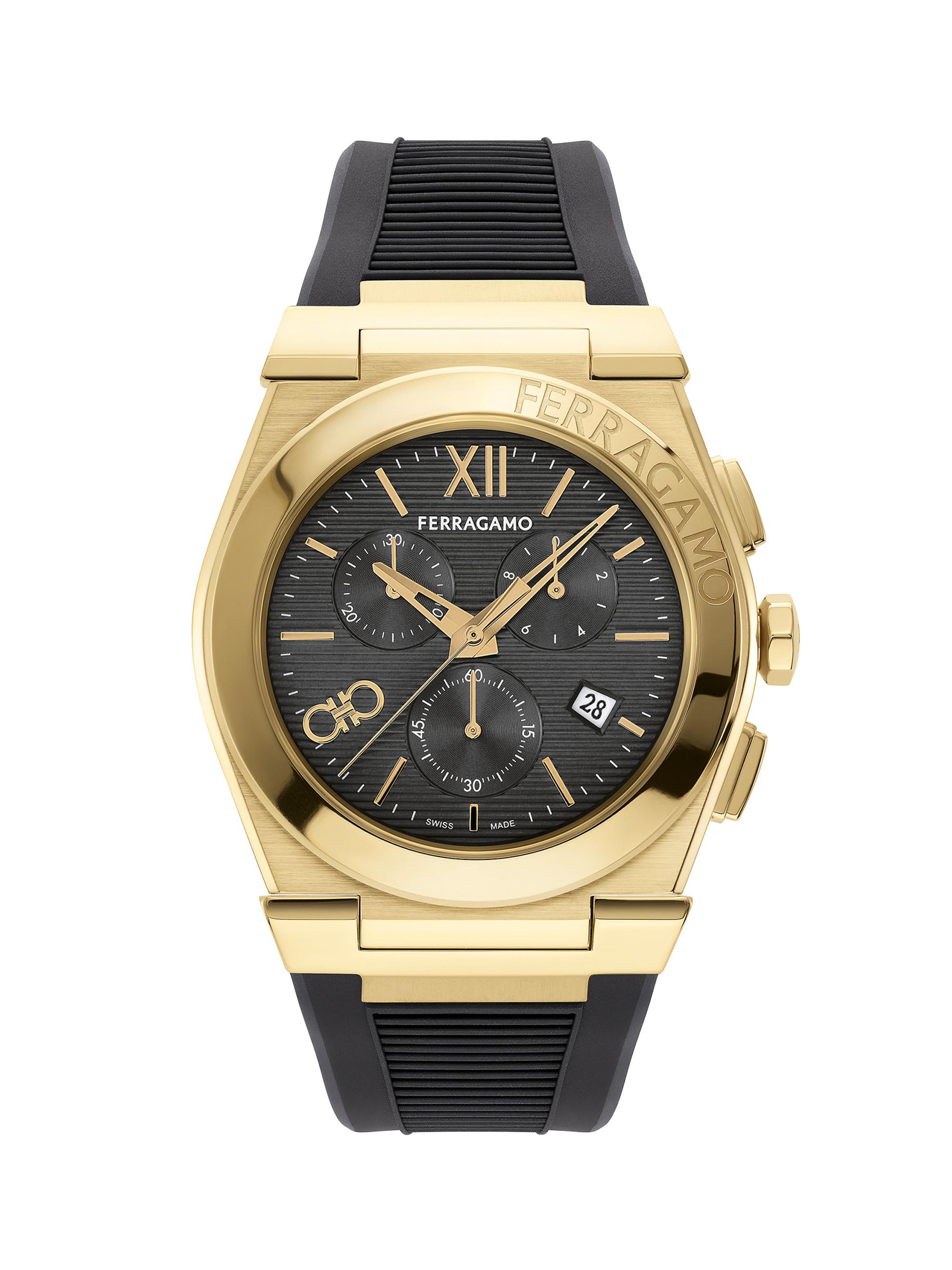 FERRAGAMO Vega Chrono iP Yellow Gold-Plated Stainless Steel