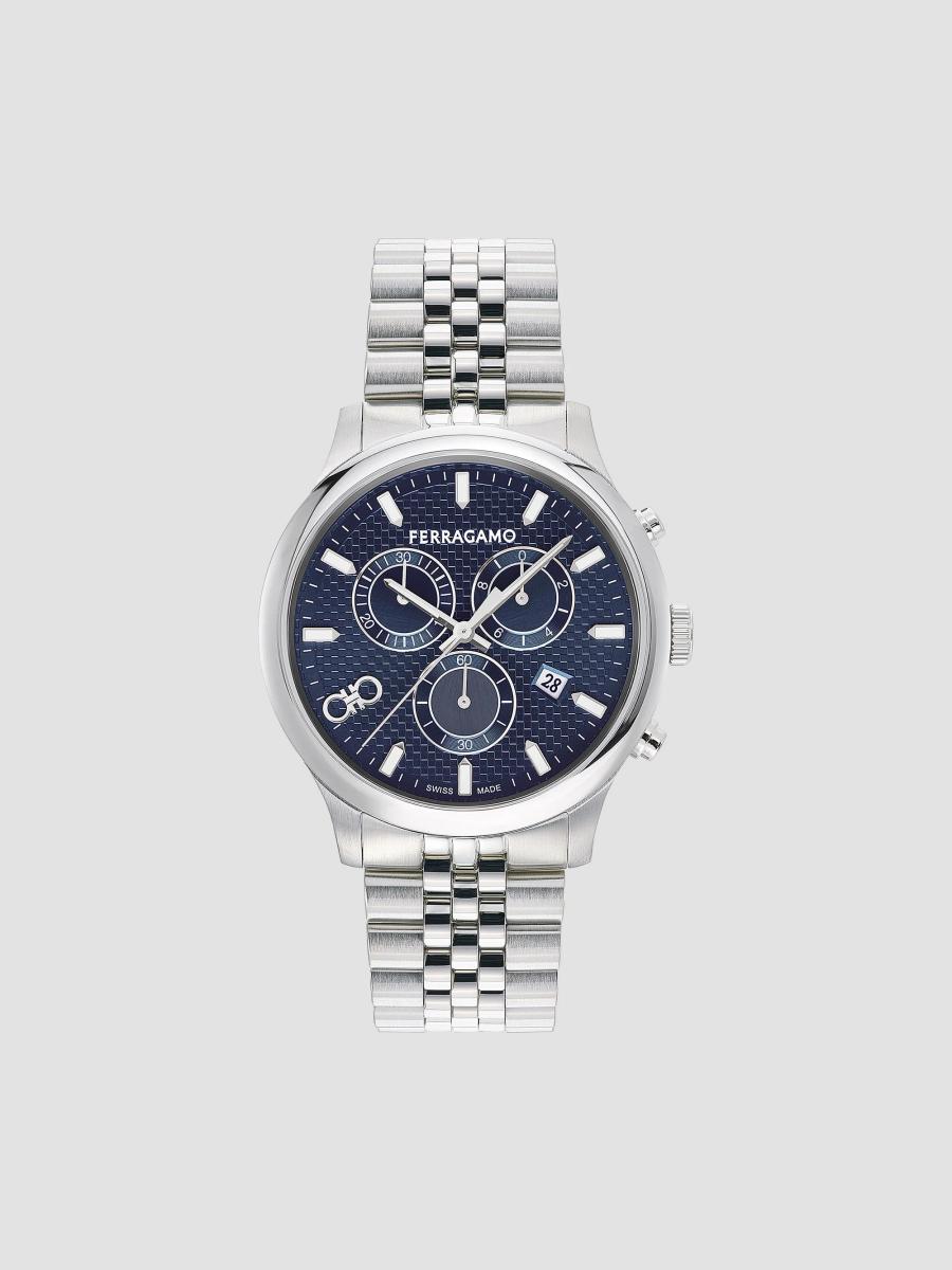FERRAGAMO Duo Chrono Stainless Steel Bracelet Watch/42MM | Saks