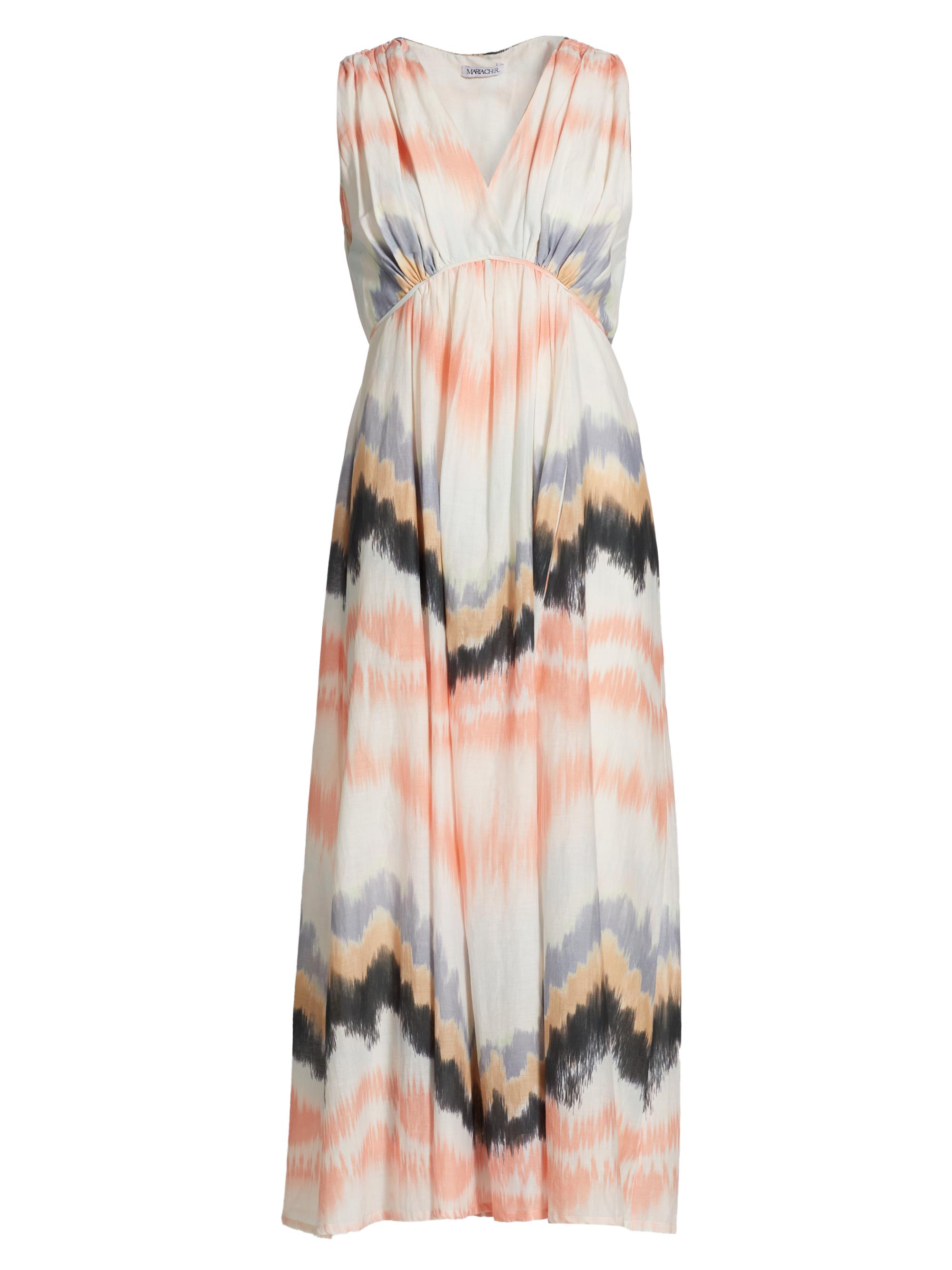 Maria Cher Women's Carranza Maren Printed Voile Tie-Waist Midi-Dress - Pastel Hue