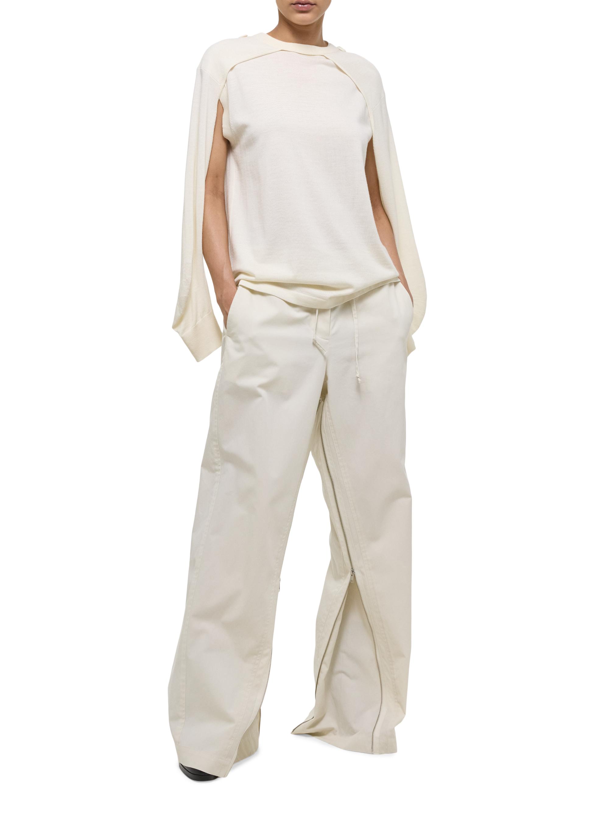 Helmut Lang Women's Wool-Silk Convertible Sweater - Black