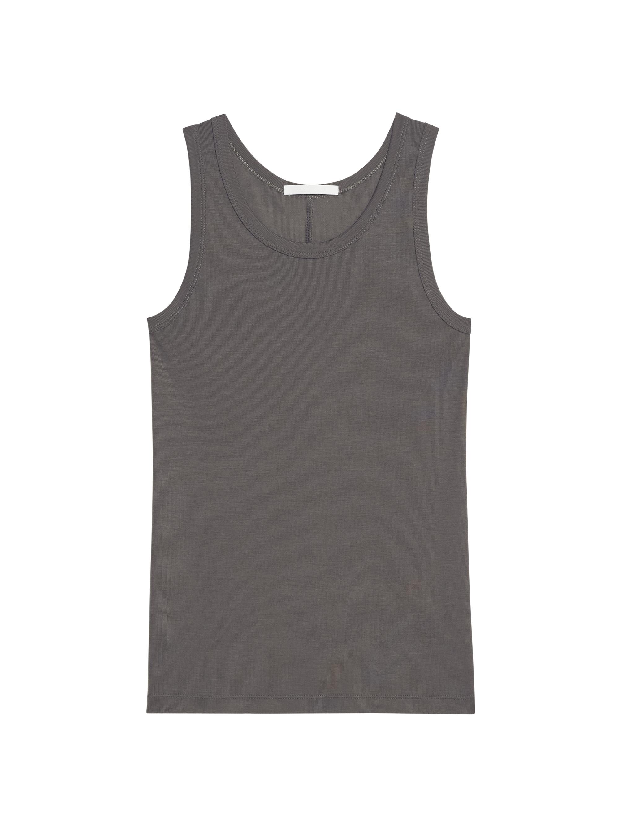 Helmut Lang Women's Classic Fine Ribbed Tank - Graphite