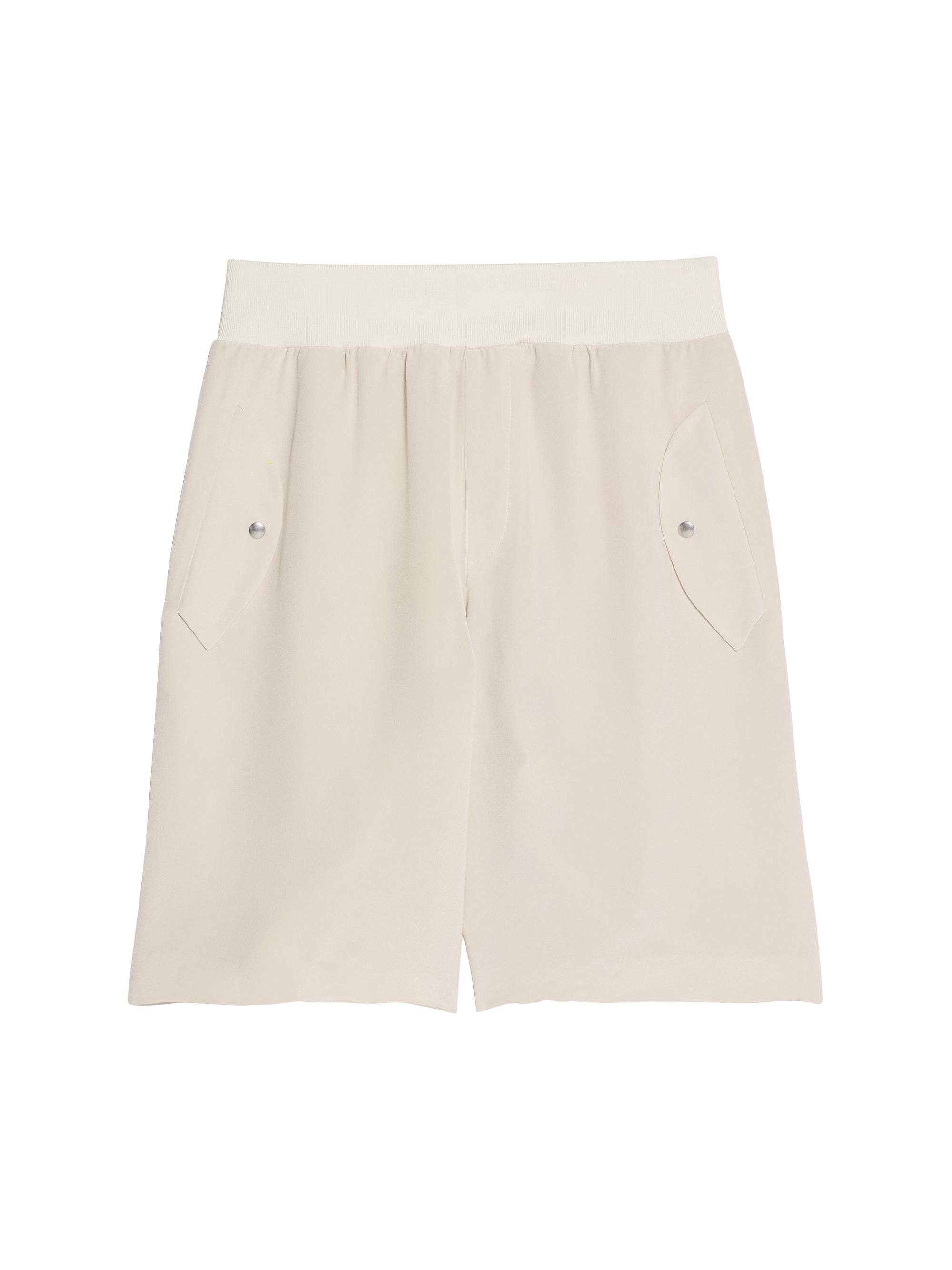 Helmut Lang Women's Bomber Silk Shorts - Oat