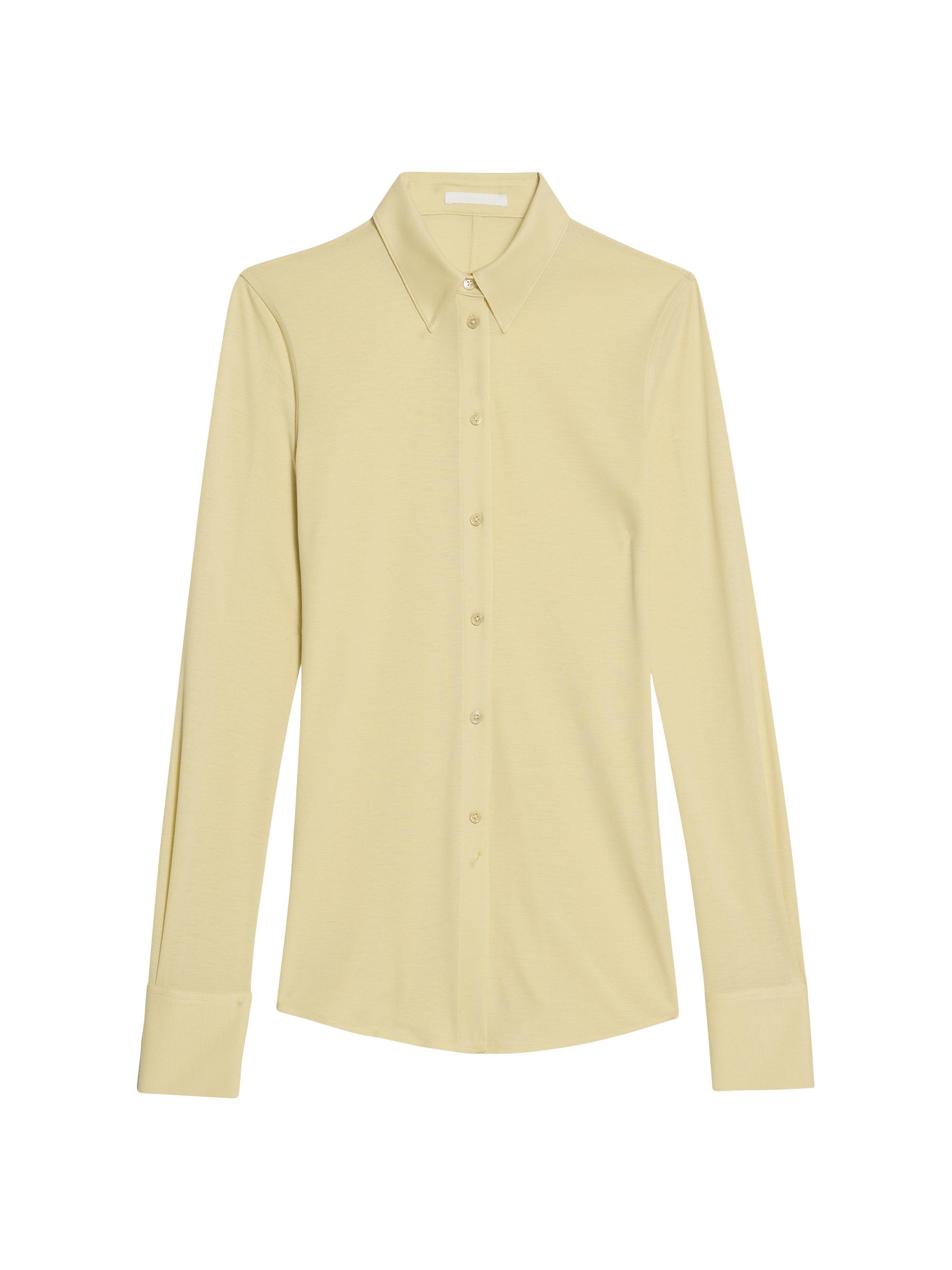Helmut Lang Women's Semi-Sheer Shirt - Butter