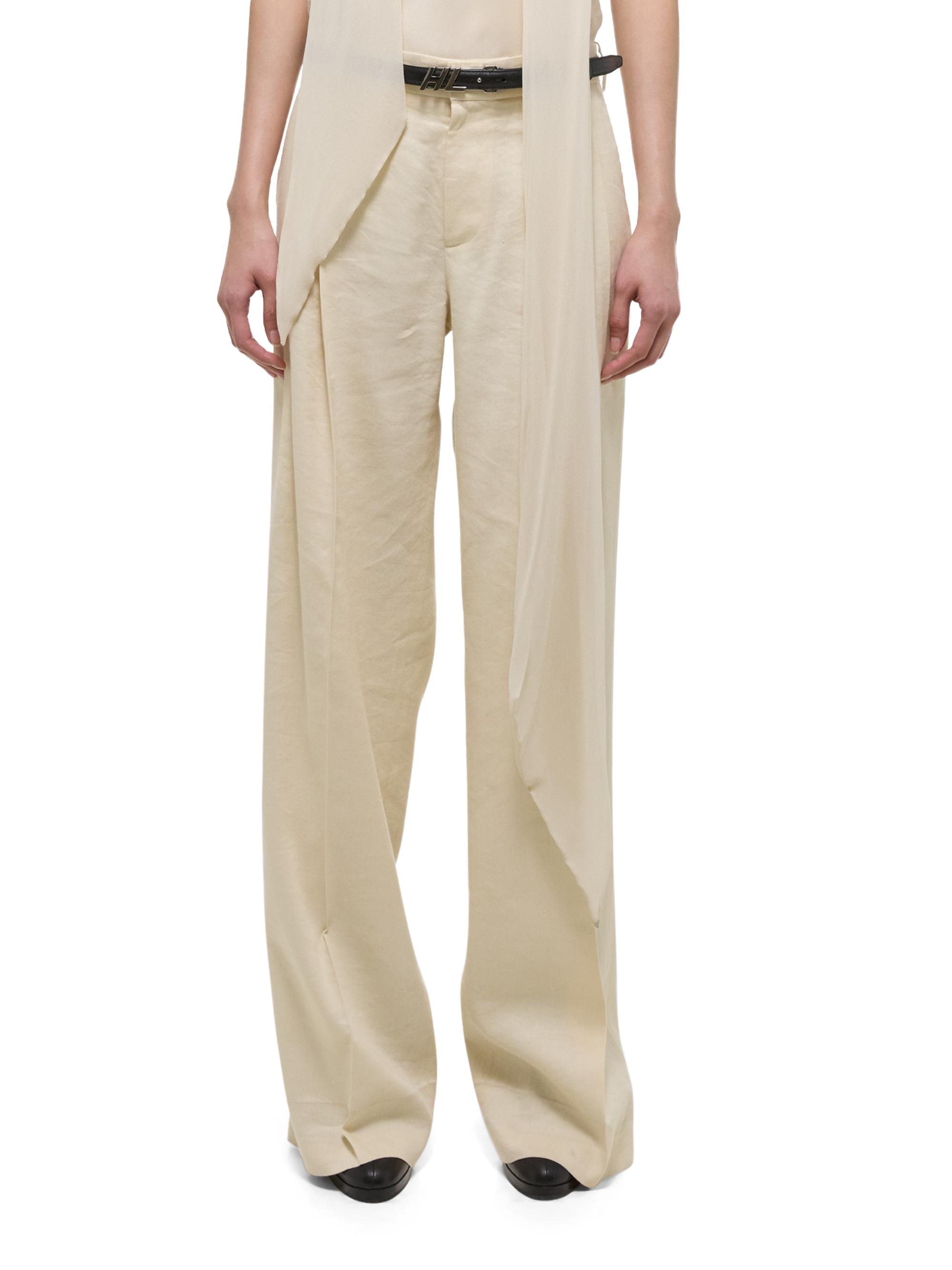 Helmut Lang Linen-Blend Pleated Trousers | Saks Fifth Avenue