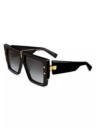 Grand 57MM Flat-Top Oversized Sunglasses