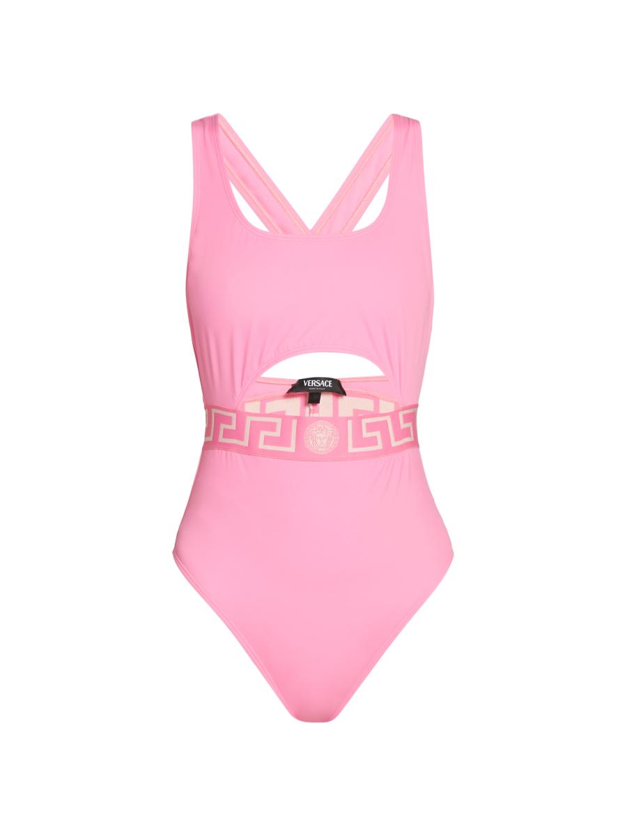 【送料&関税込】Versace Yellow One-piece Swimsuit With Medus Medusa printed swimsuit in yellow - Versace | Mytheresa