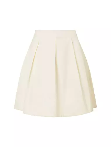 London Cotton Pleated Skirt