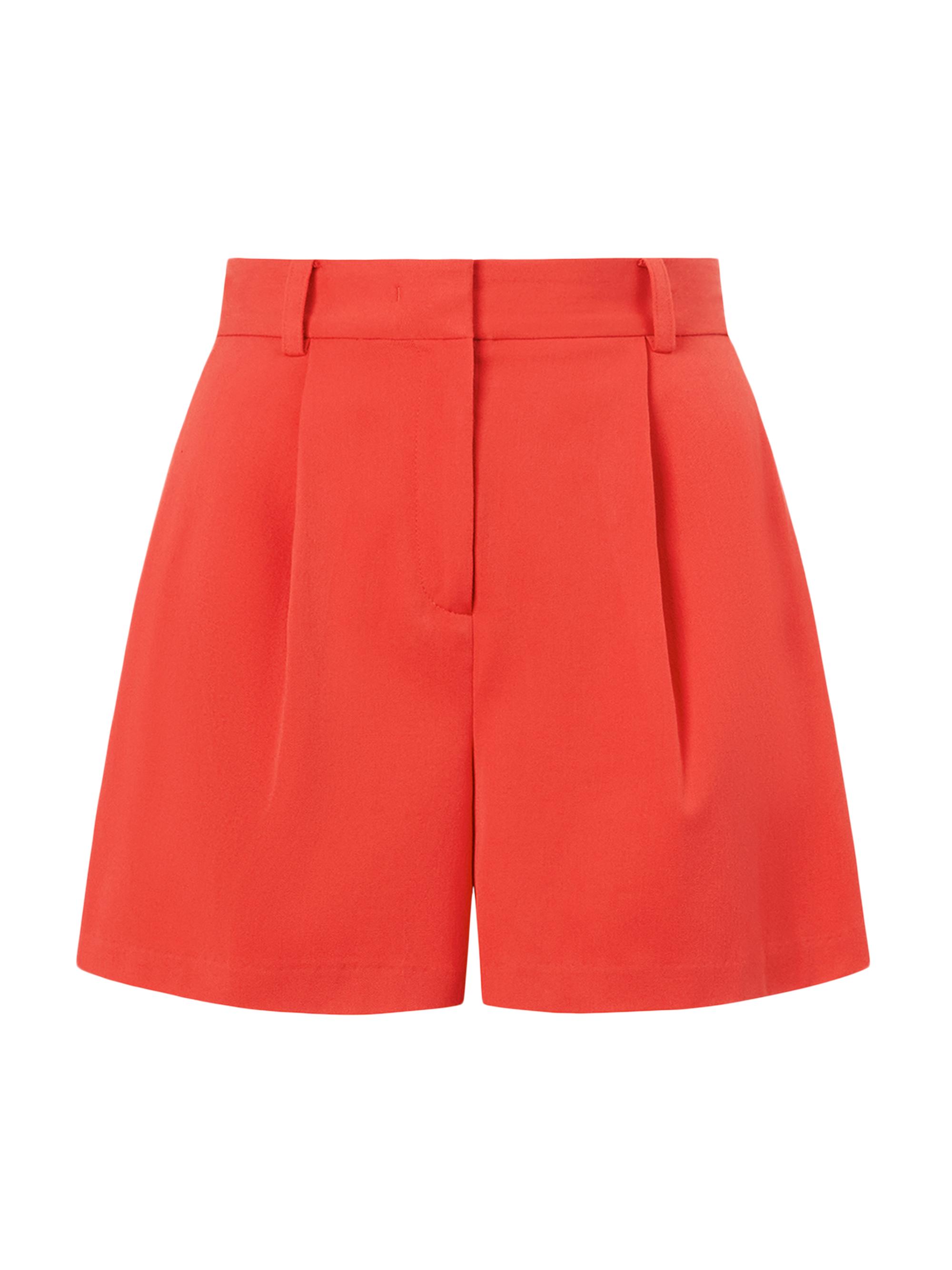 Staud Women's Heather High-Rise Shorts - Tomato