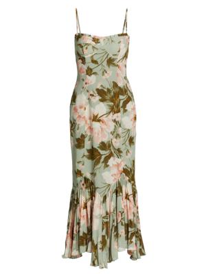 Reformation Aiko Floral Midi-Dress | Saks Fifth Avenue