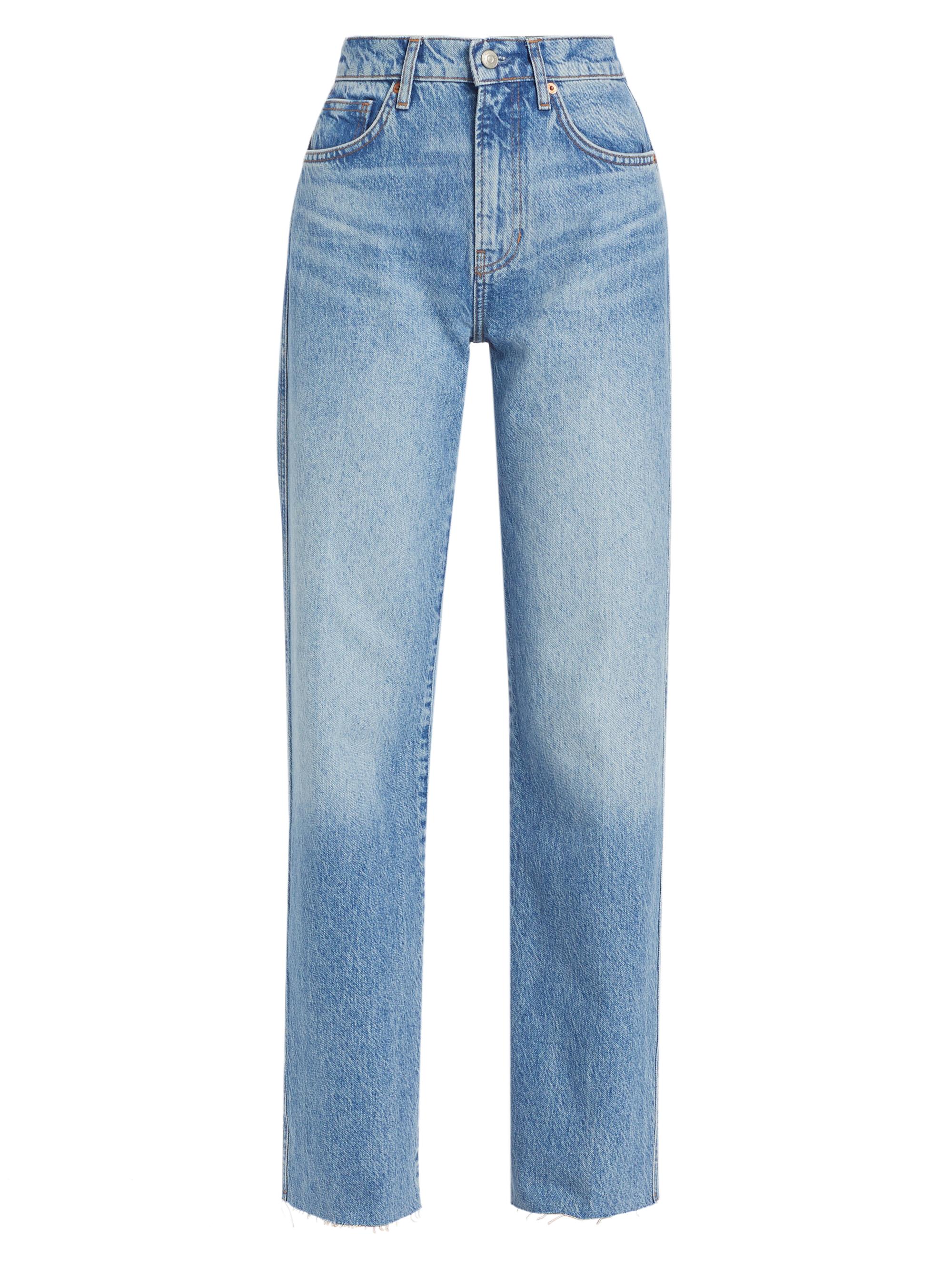 Reformation Val 90's Mid-Rise Straight-Leg Jeans | Saks Fifth Avenue