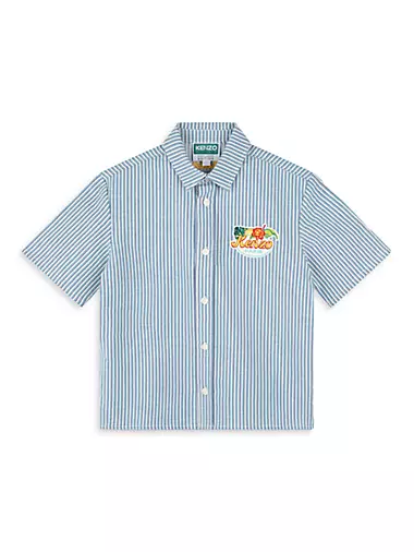 Little Boy's & Boy's Striped Short-Sleeve Shirt