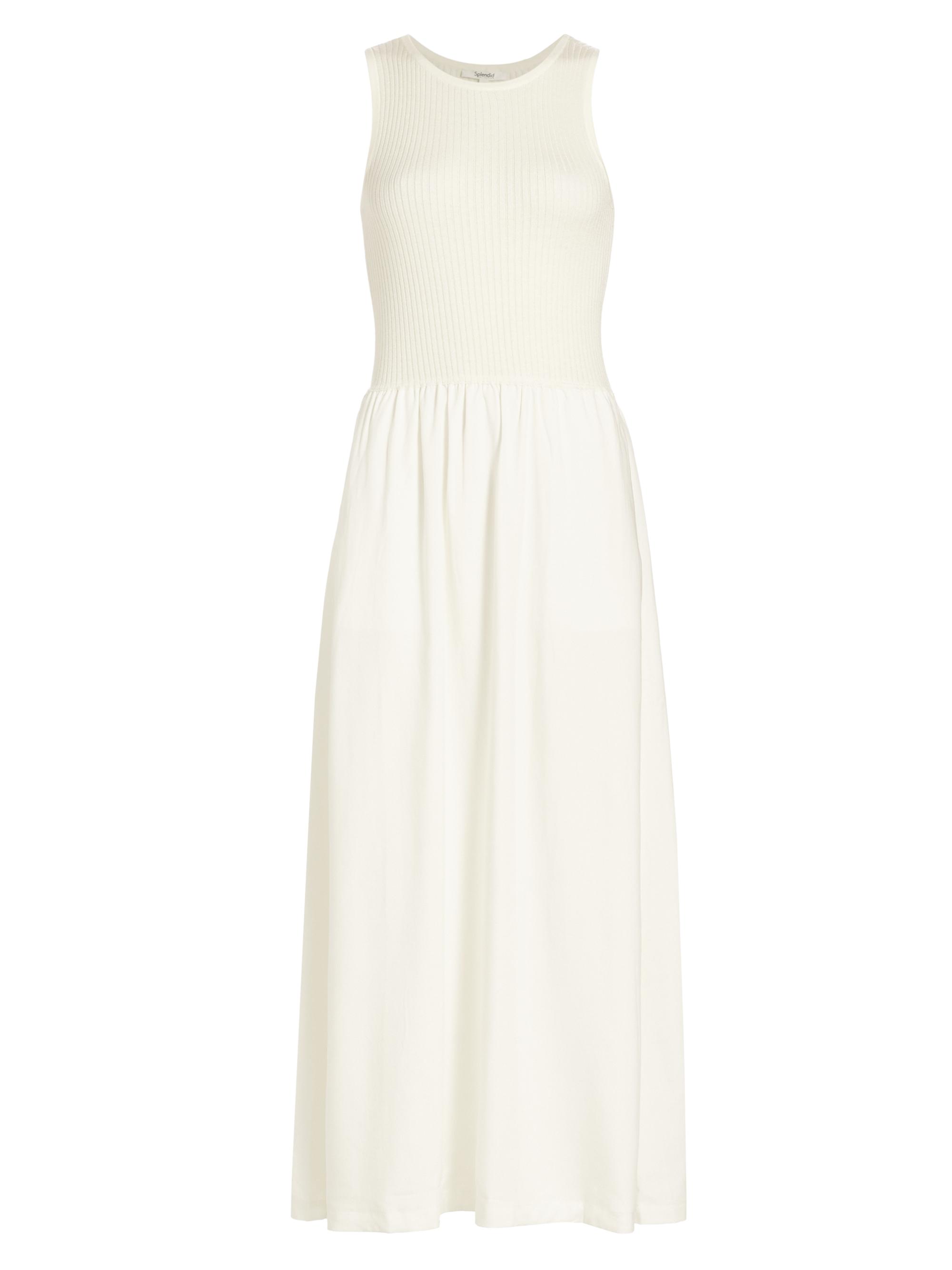 Splendid Women's Maria Mixed Media MIdi-Dress - White