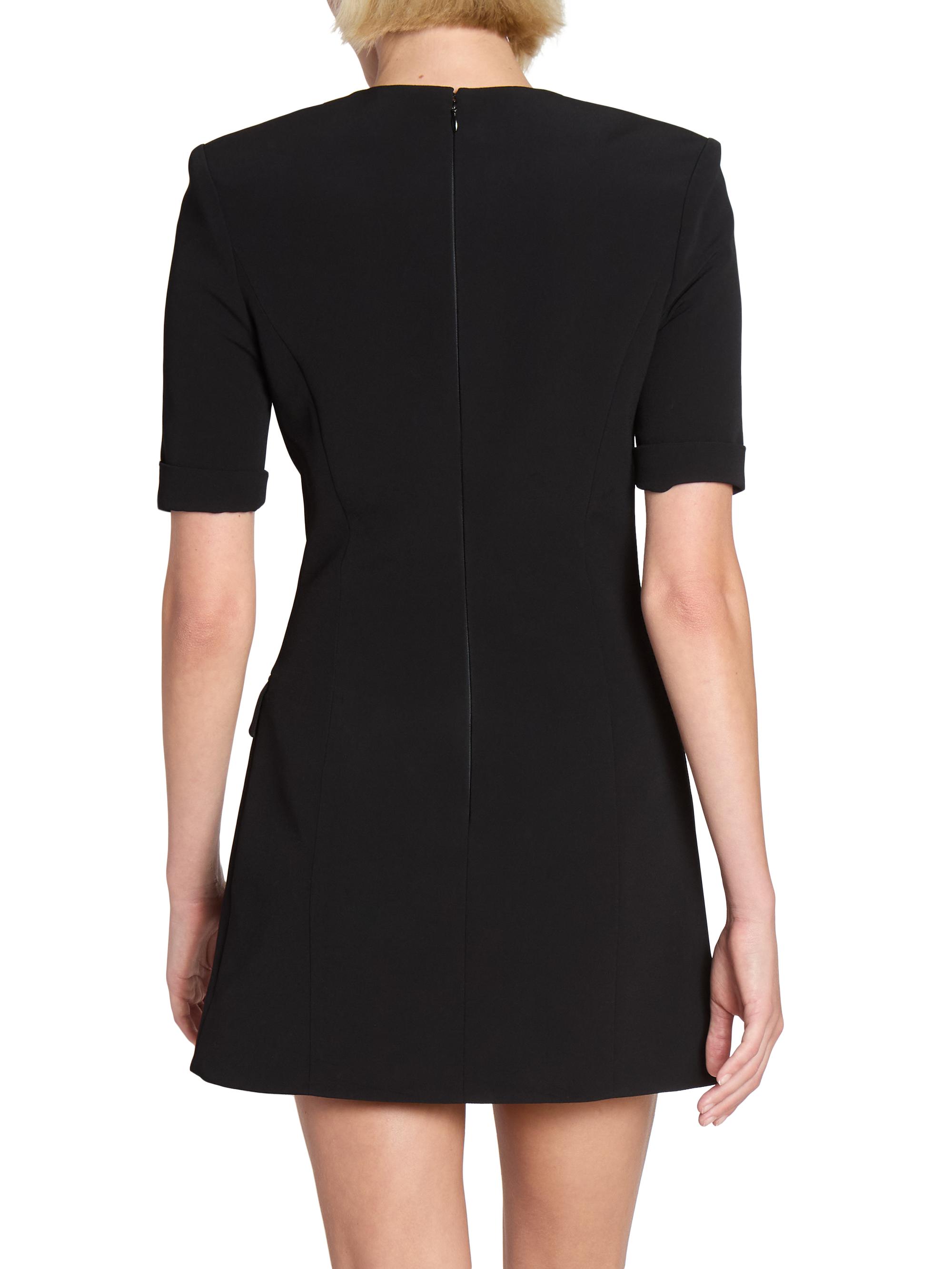 Balmain Crepe Eight-Button Minidress | Saks Fifth Avenue