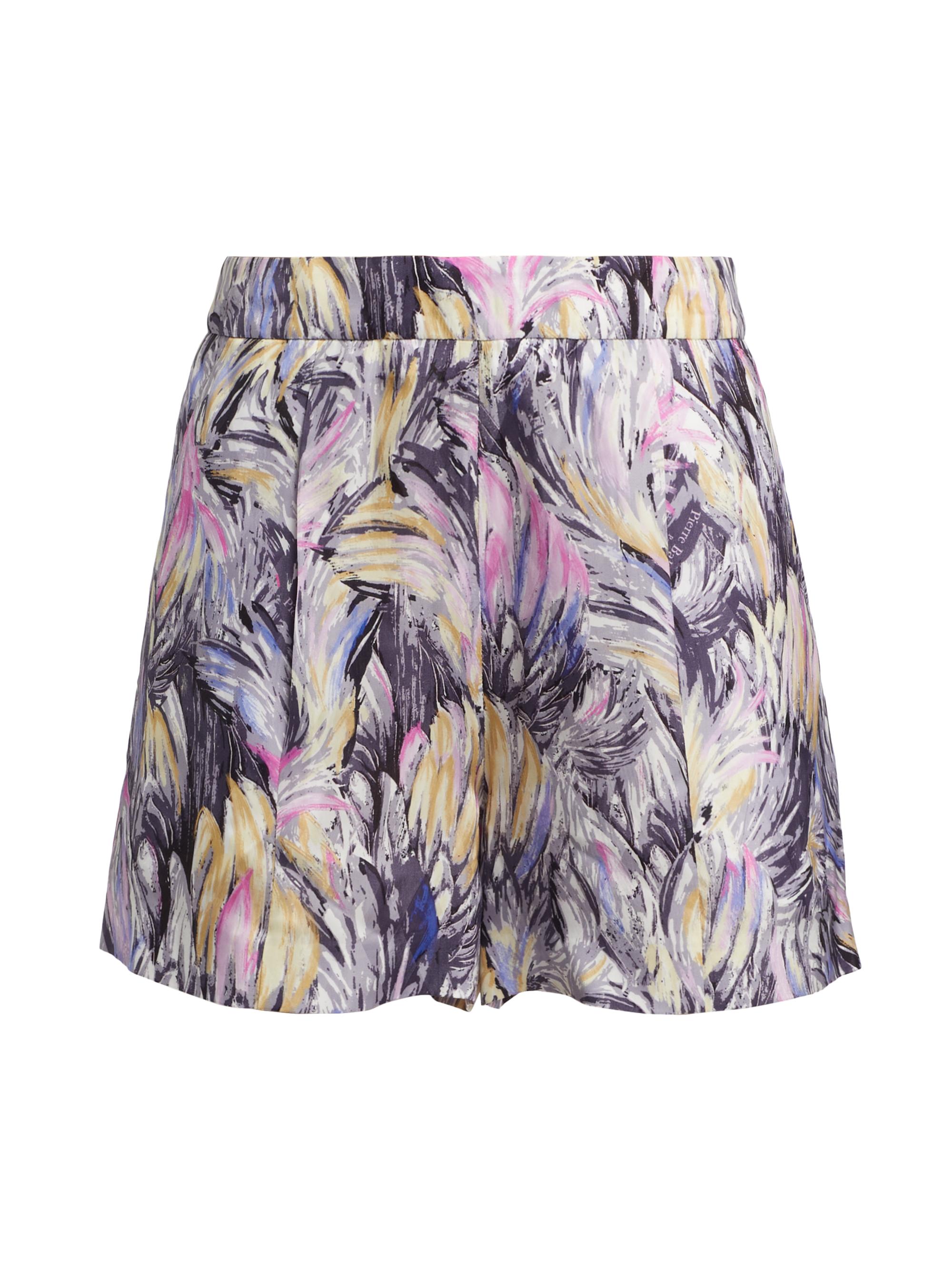 Balmain Women's Feather Cotton Shorts - Gris Clair Multi