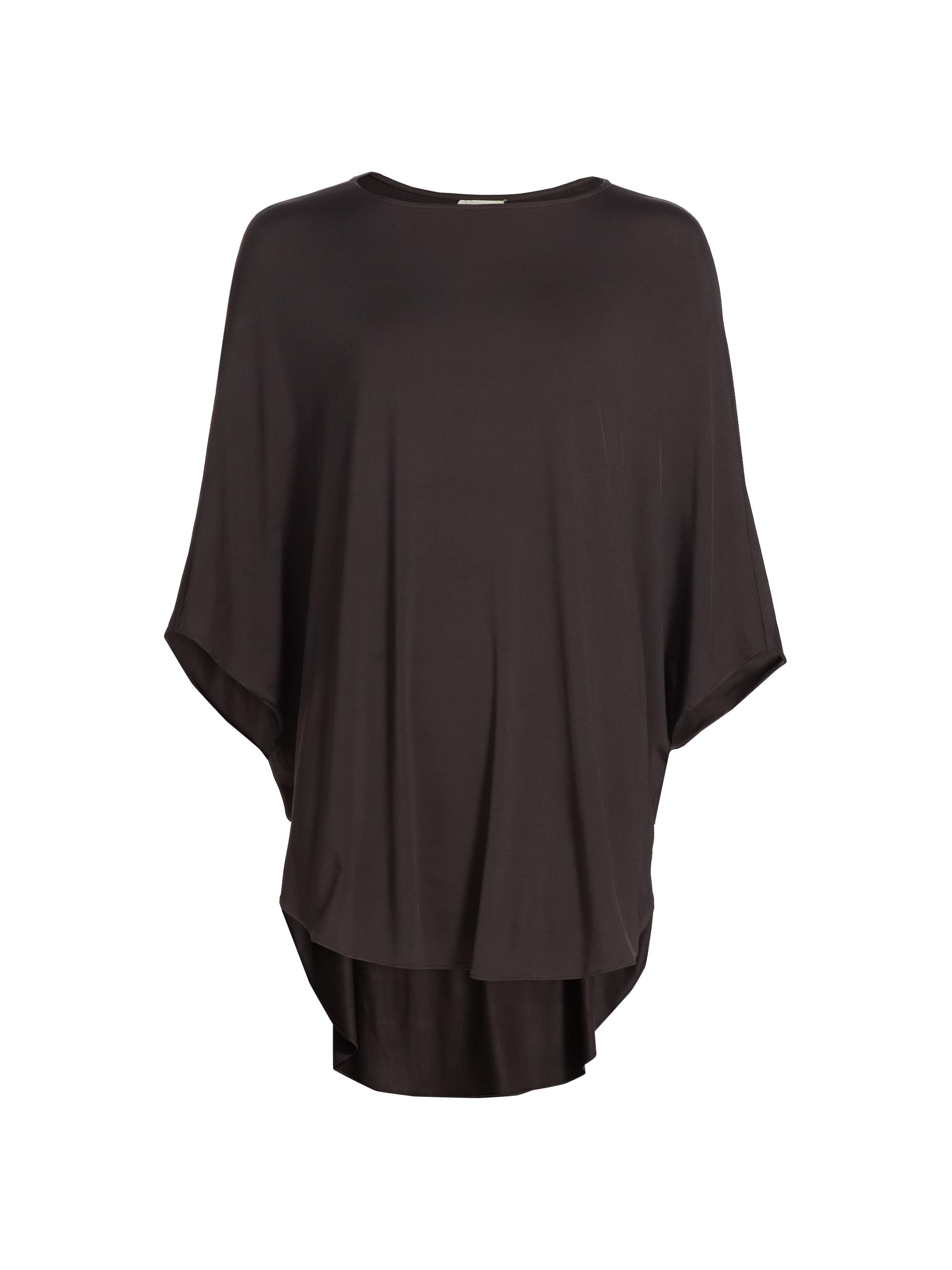 LaPointe Women's Lightweight Jersey Tunic Blouse - Cacao