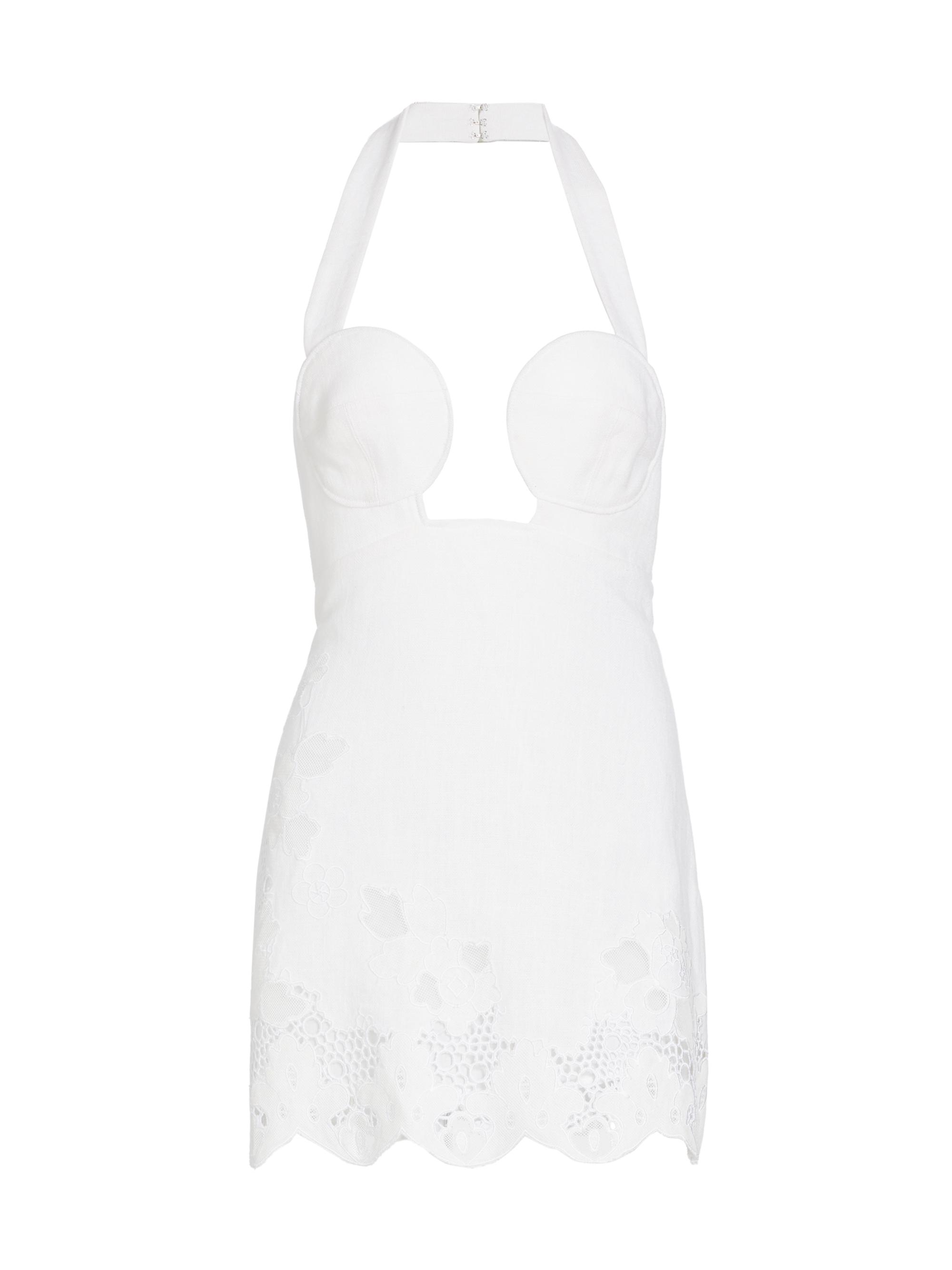 Cult Gaia Women's Kailani Linen Minidress - Off White