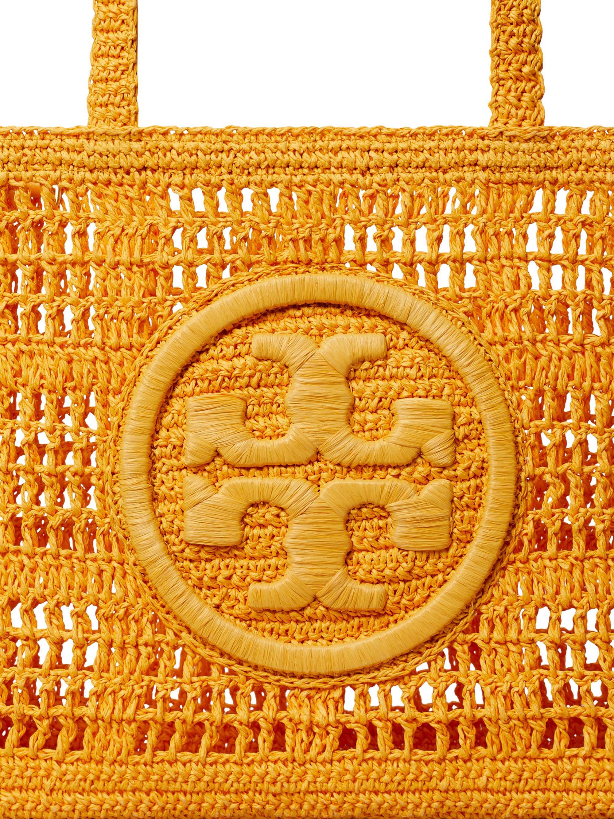 Tory Burch Small Ella Crochet Straw Tote Bag | Saks Fifth Avenue