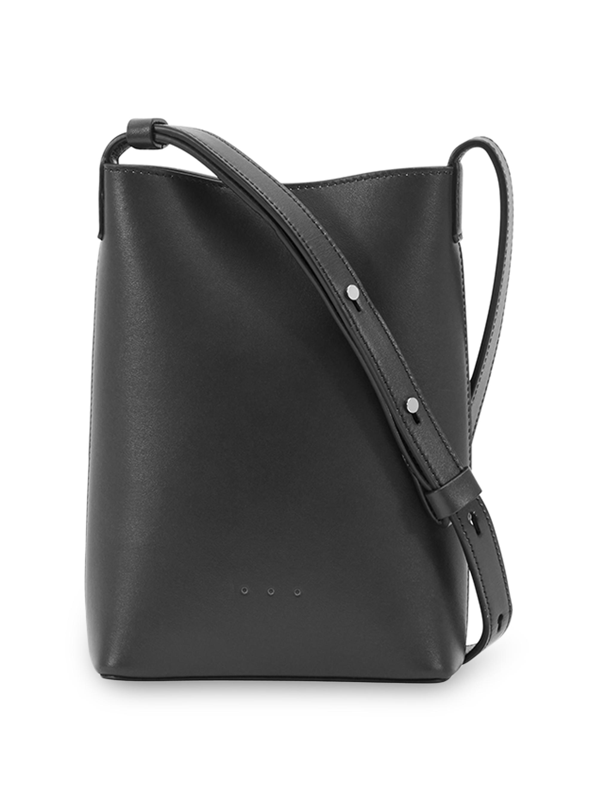 Aesther Ekme Women's Micro Sac Leather Crossbody Bag - Black