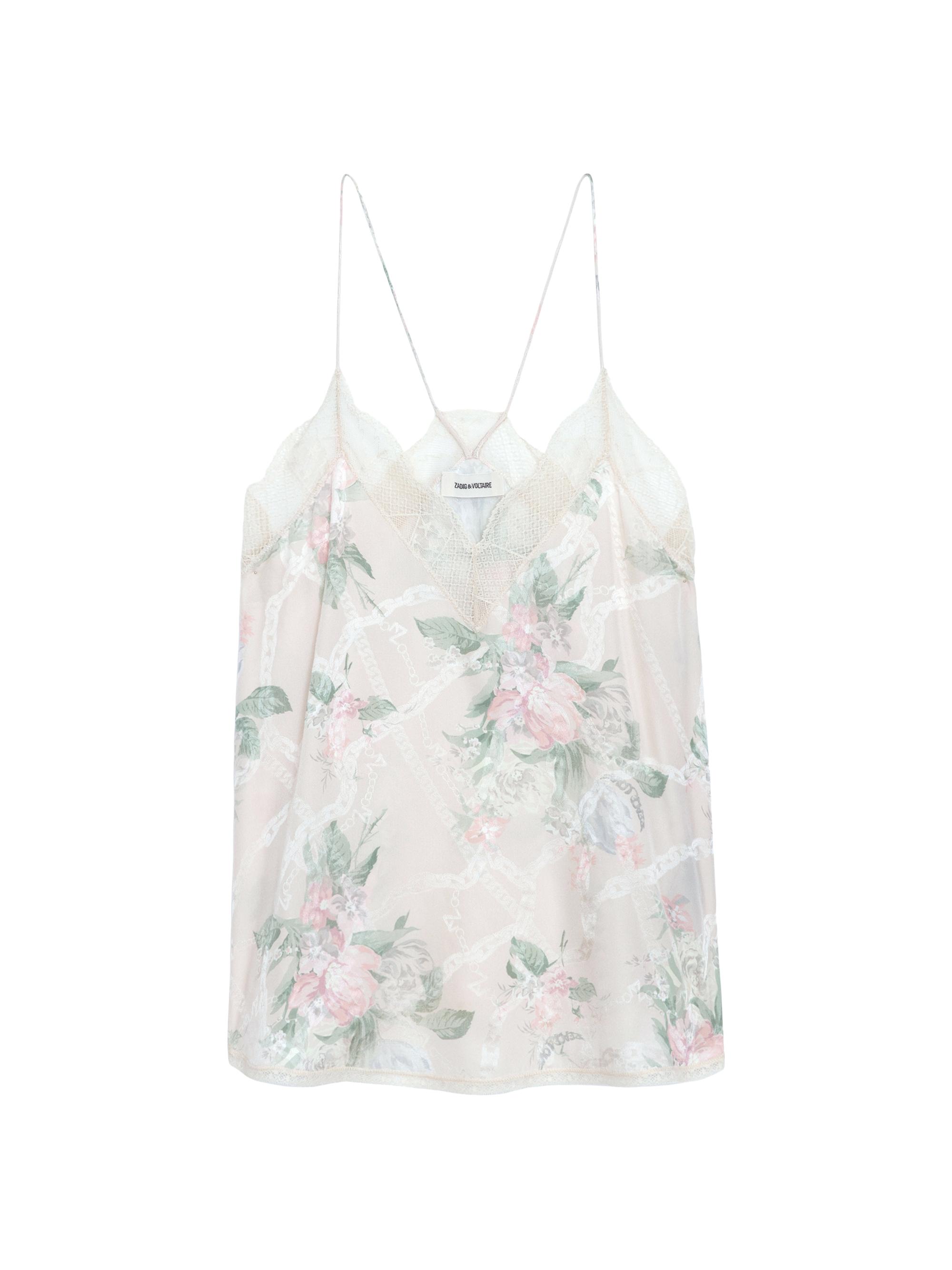 Zadig & Voltaire Women's Cristy Floral Chain Camisole - Mastic
