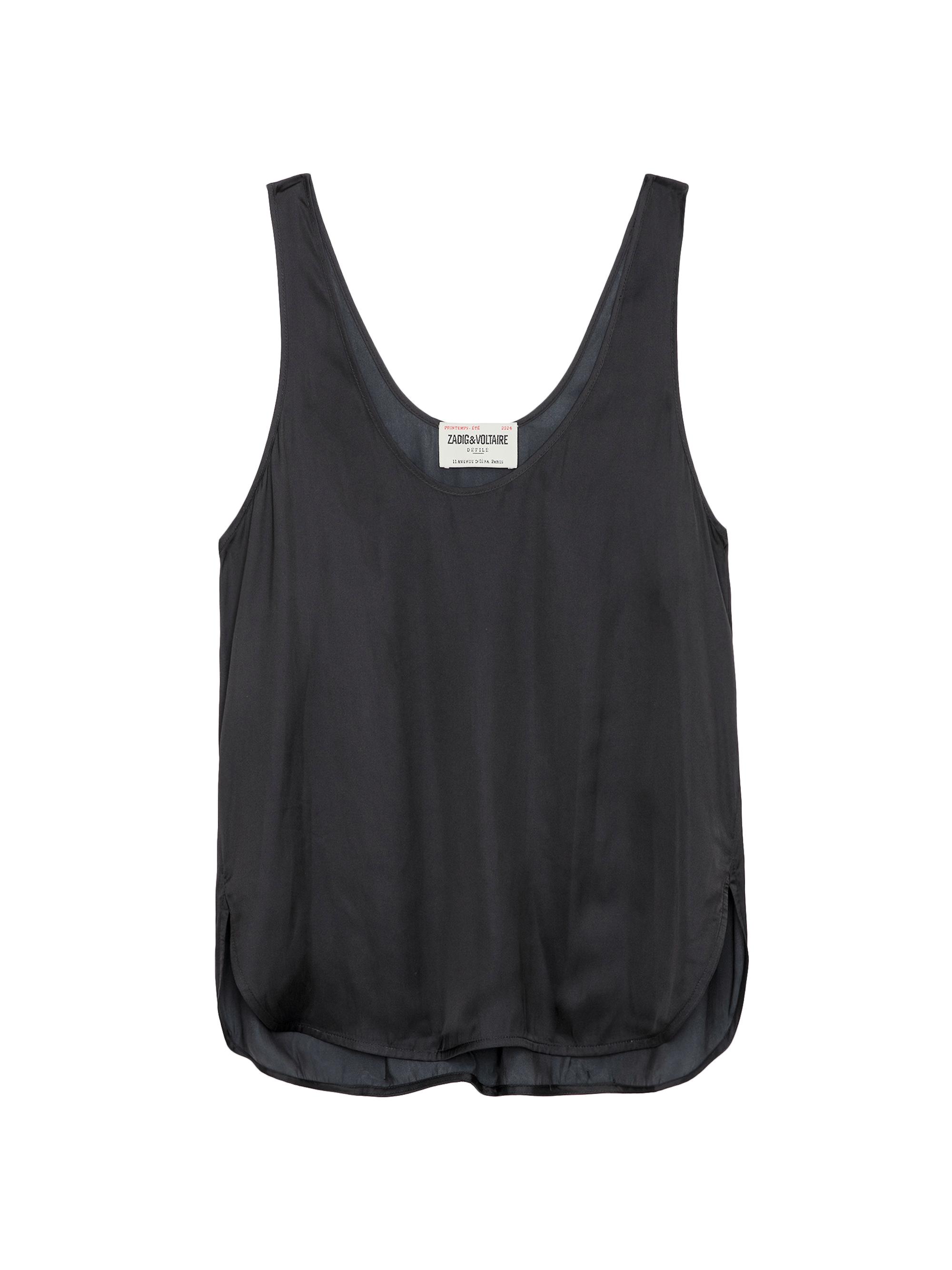 Zadig & Voltaire Women's Carys Satin Tank Top - Noir