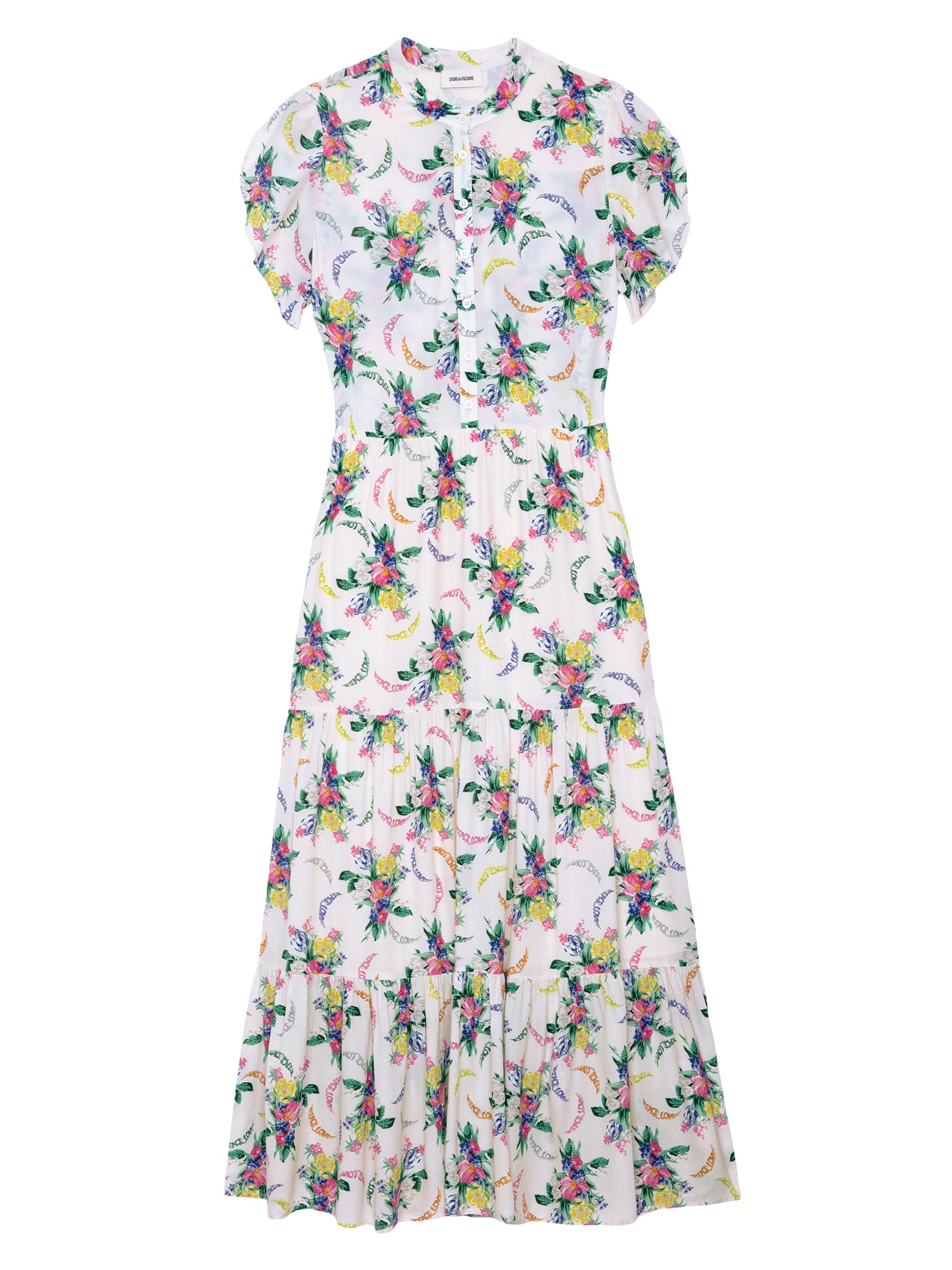 Zadig & Voltaire Women's Razy Soft Bouquet Maxi Dress - Mastic