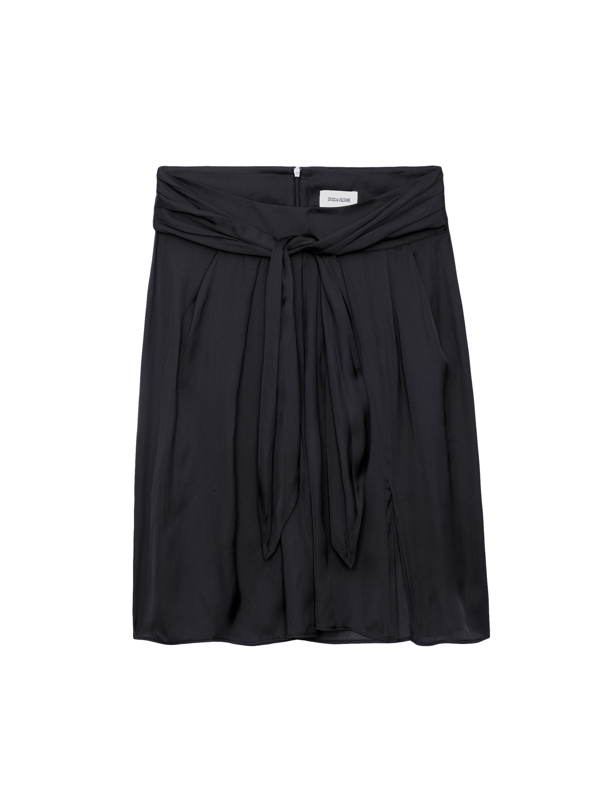 Zadig & Voltaire Women's Joji Satin Skirt - Noir