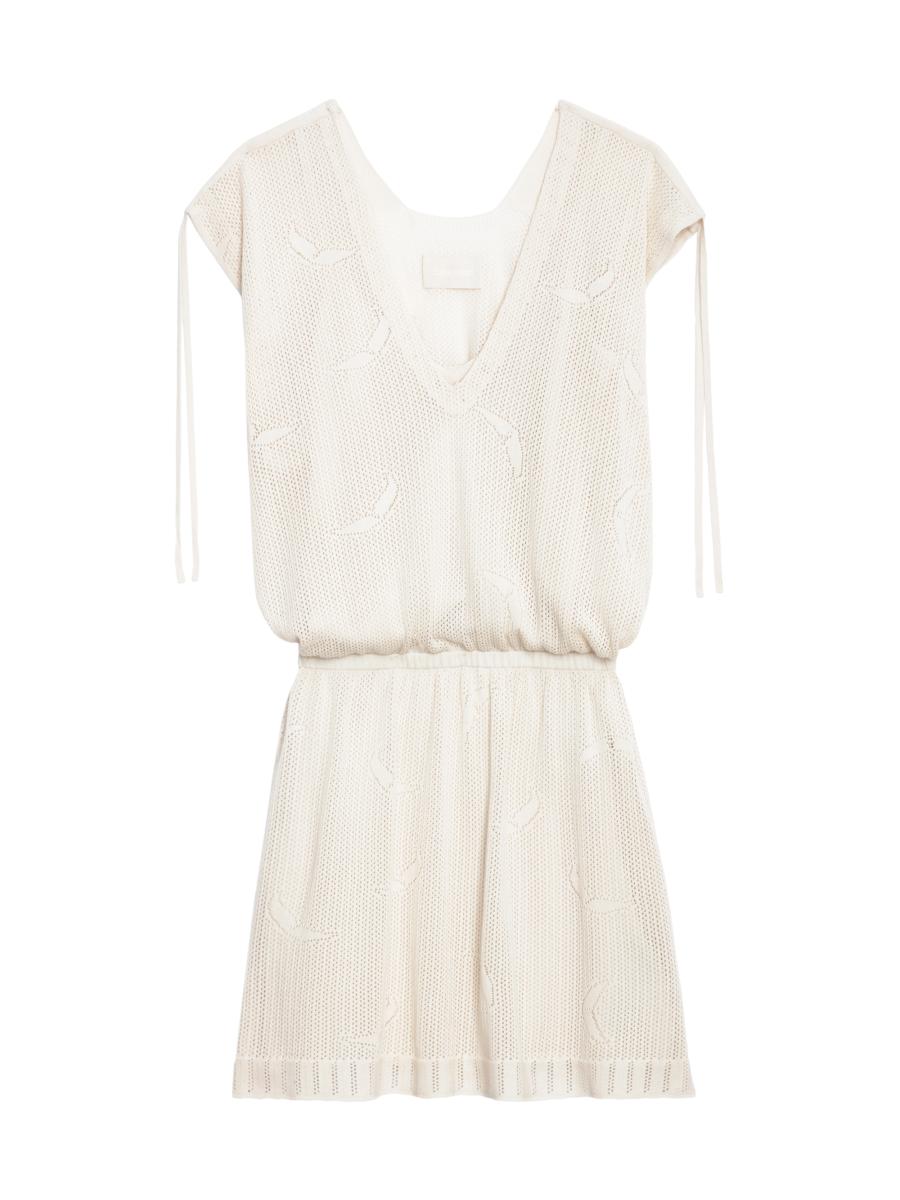 ワンピース ZADIG & VOLTAIRE Woman Dress White KWDR01211 102 White 'Ryoko' satin dress Zadig & Voltaire