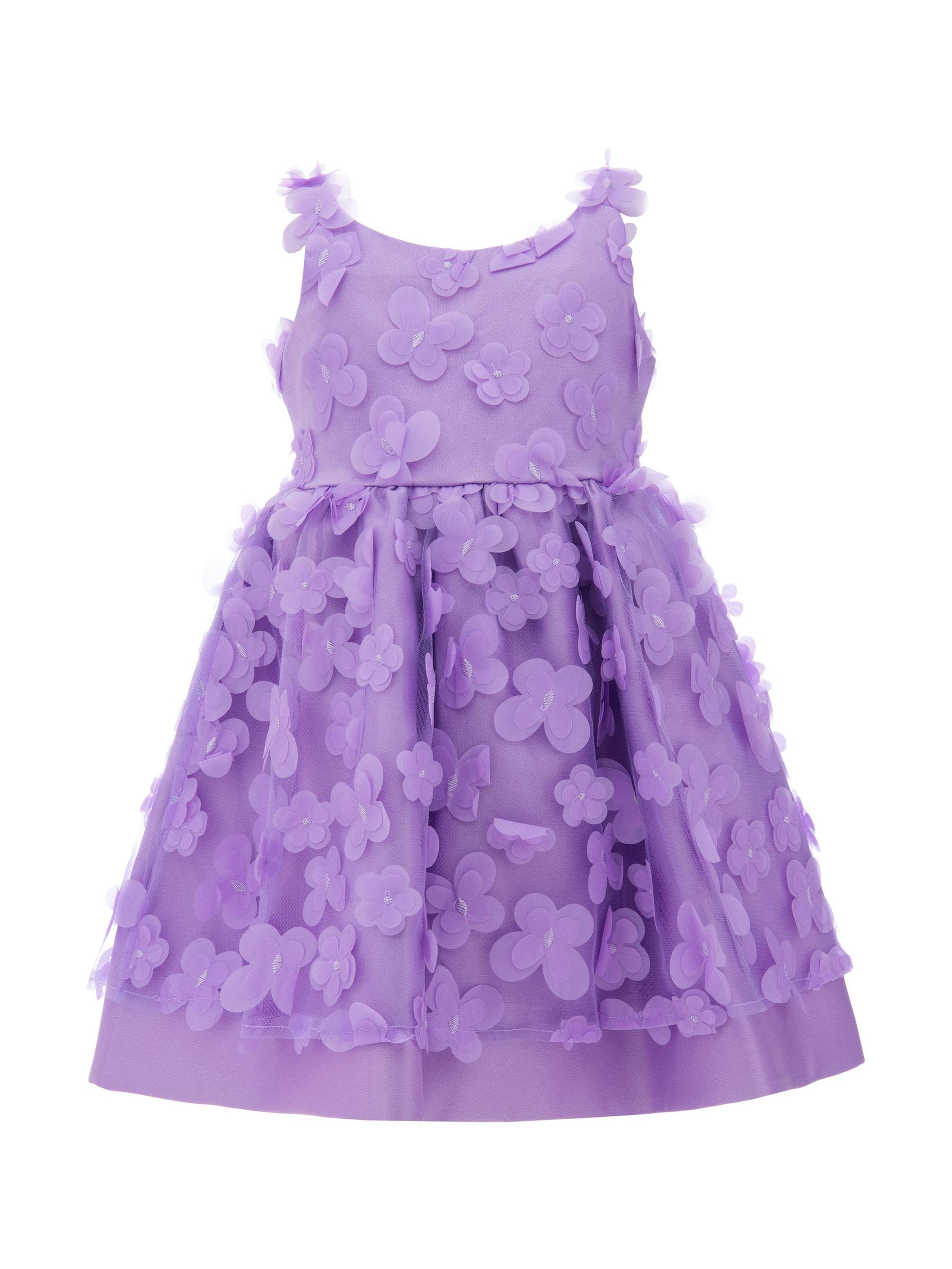 Tulleen Little Girl's & Girl's Lago Dress - Purple