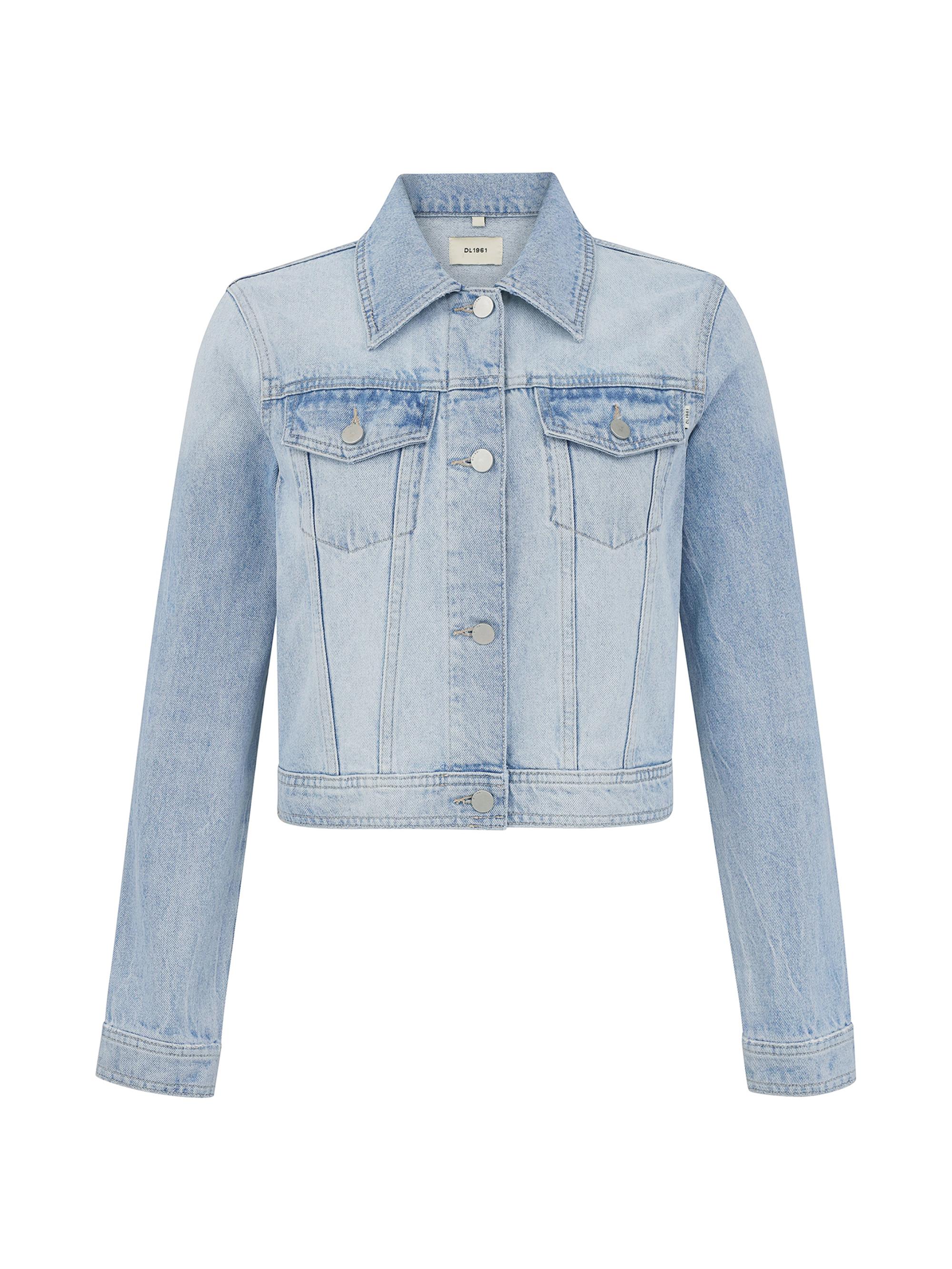 DL1961 Premium Denim Women's Vika Classic Denim Fountain Jacket - Fountain