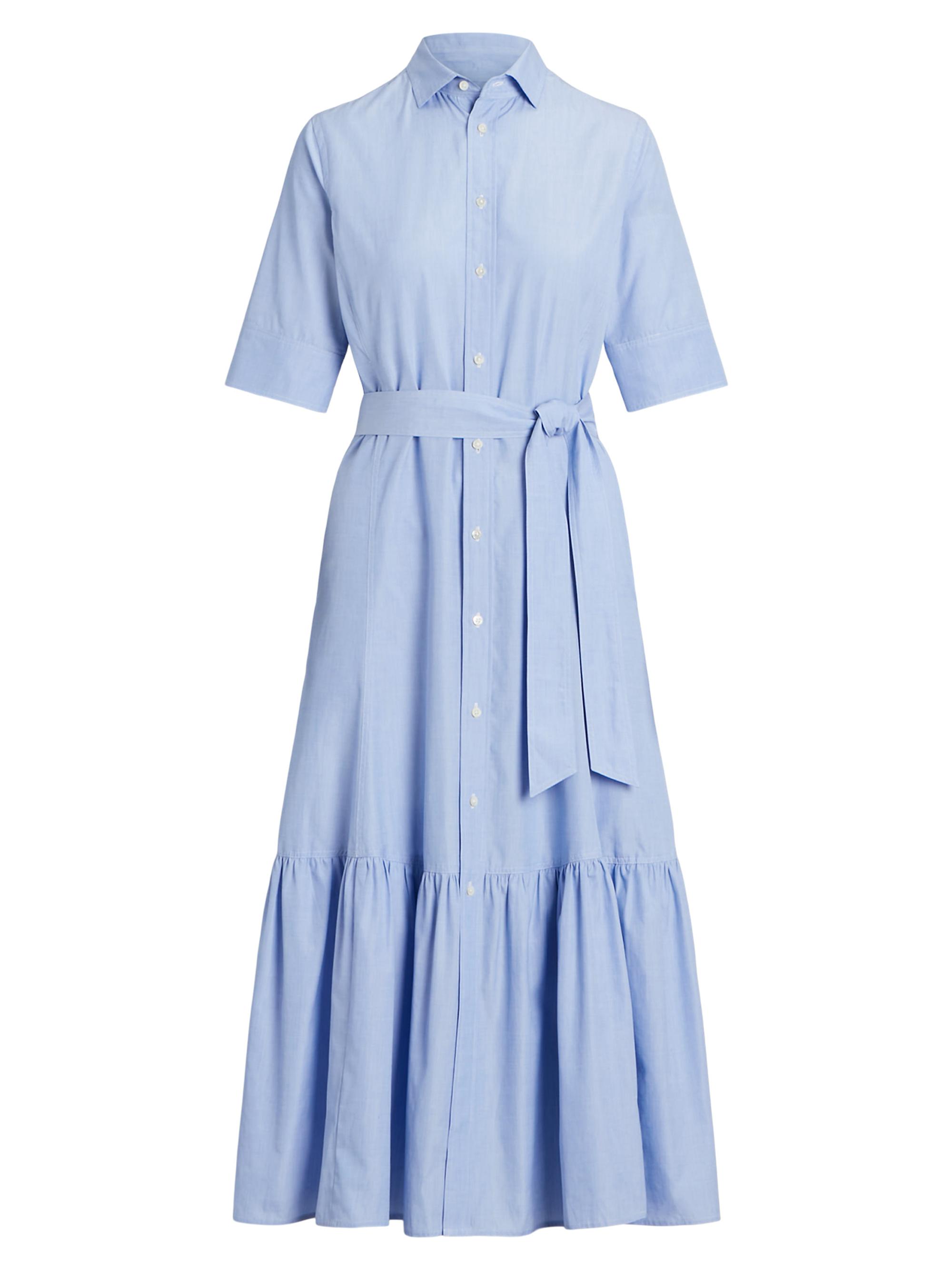 Polo Ralph Lauren Women's Cotton Poplin Shirtdress - Classic Medium Blue