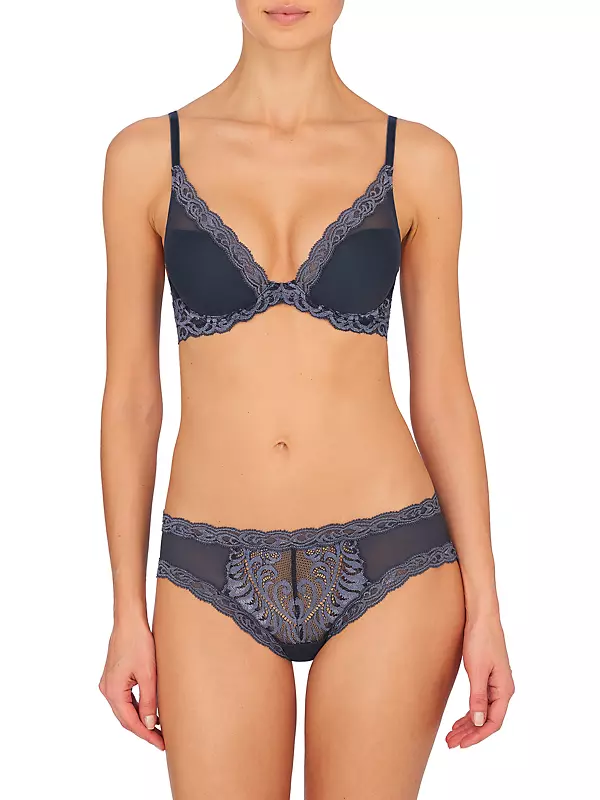 Natori Women's Feathers Contour Plunge, Midnight, 30D : :  Clothing, Shoes & Accessories