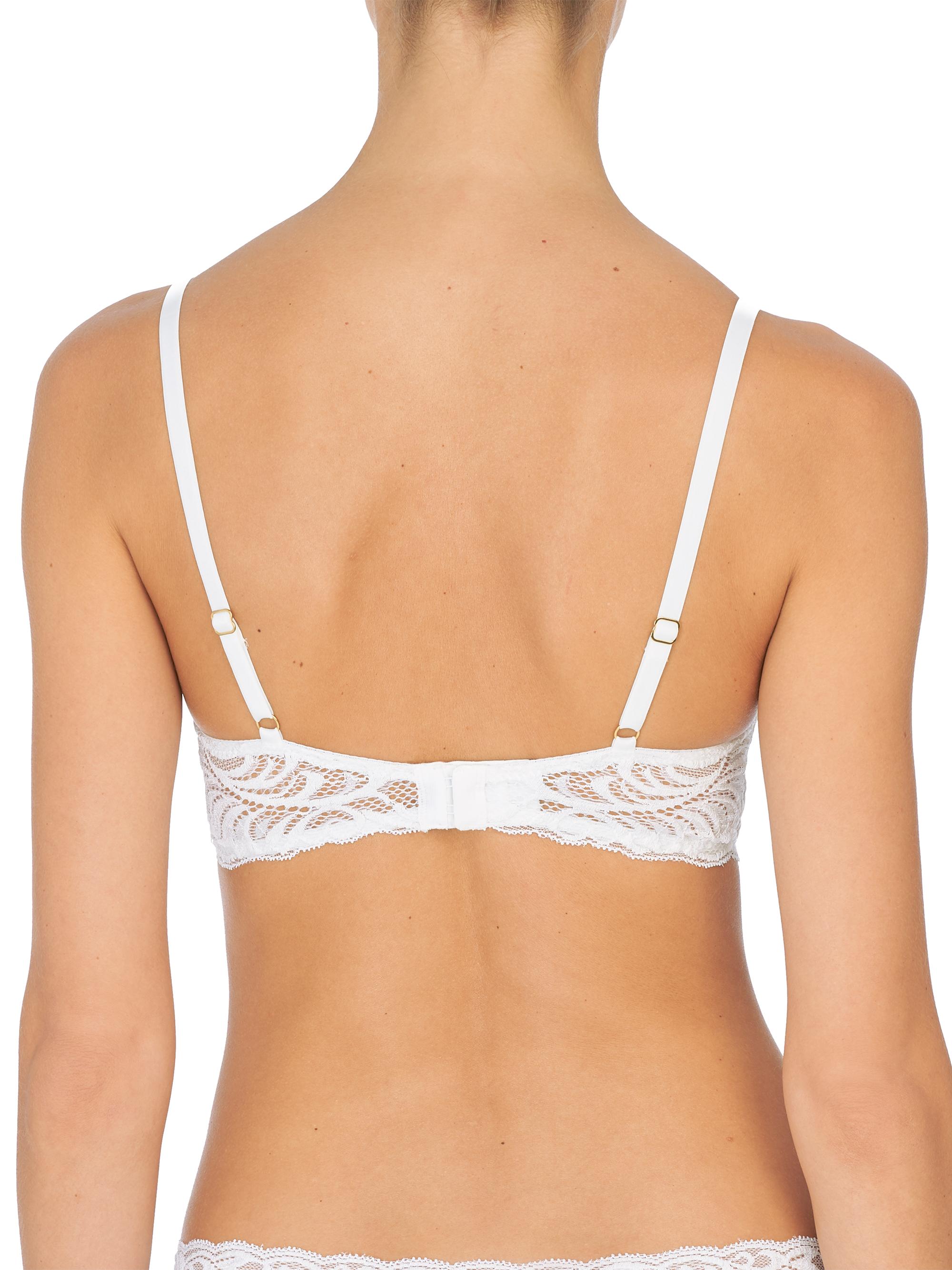 Natori Women's Feathers Plunge T-Shirt Bra - White | Thumbnail 3