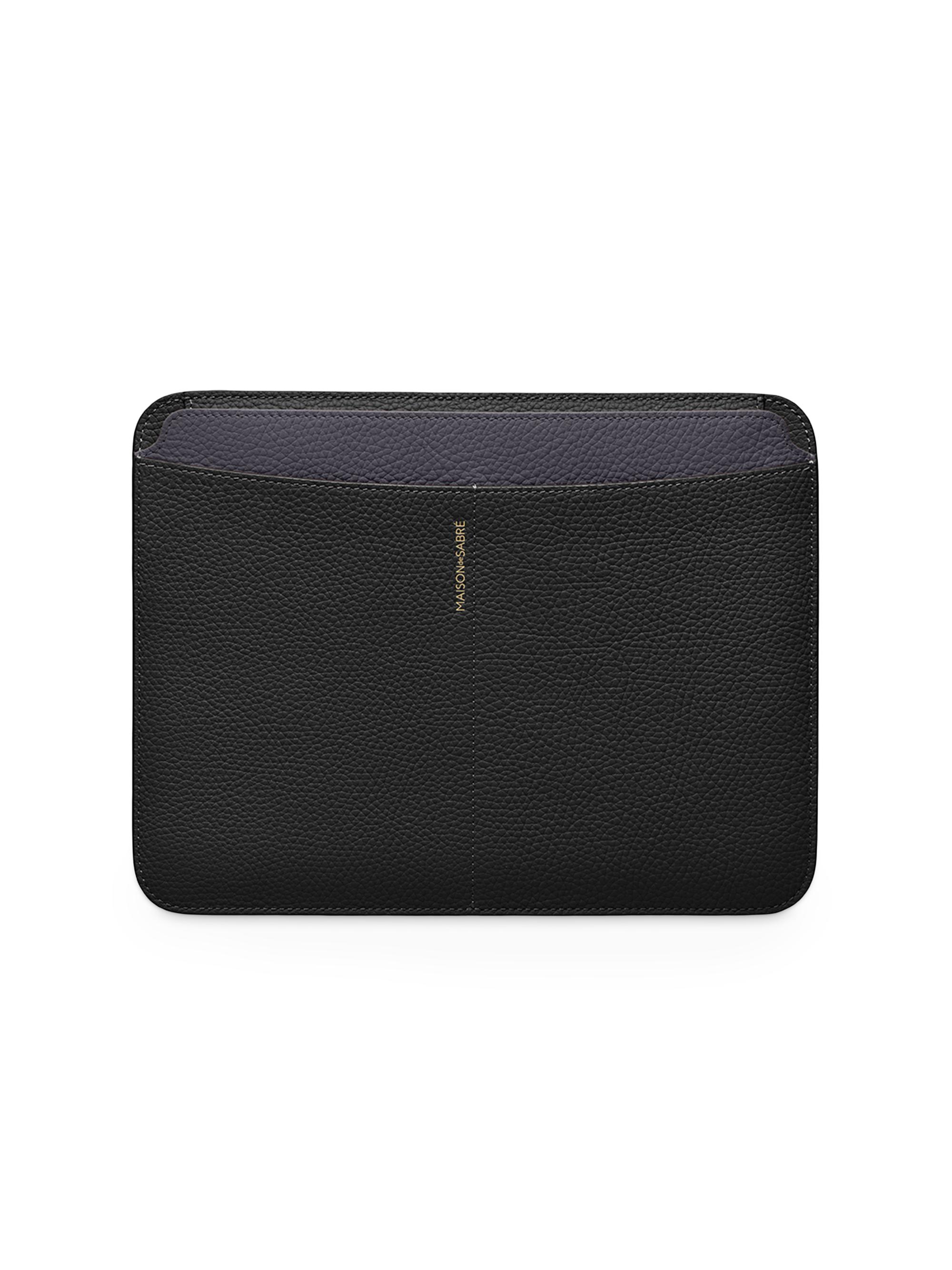 Maison de Sabre Leather iPad Case (11 inches) - Graphite Caviar