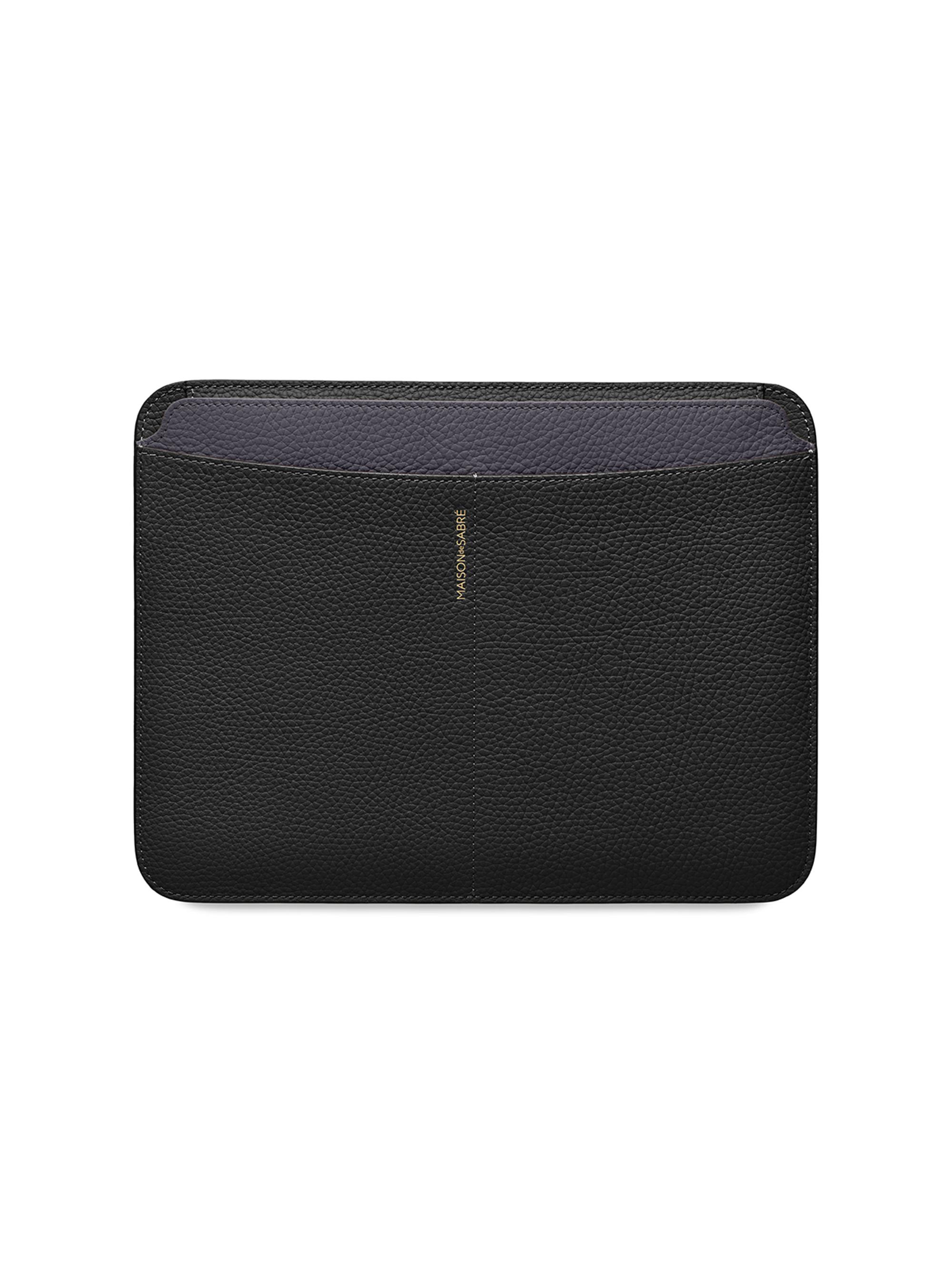 Maison de Sabre Leather iPad Case (12.9 inches) - Graphite Caviar