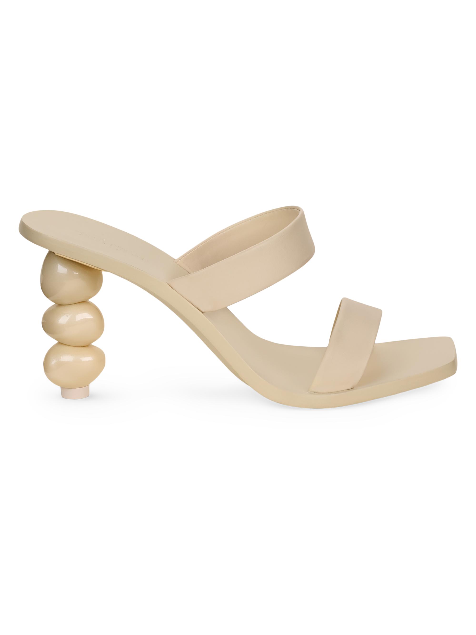 Cult Gaia Women's Meta Leather Sandals - Off White