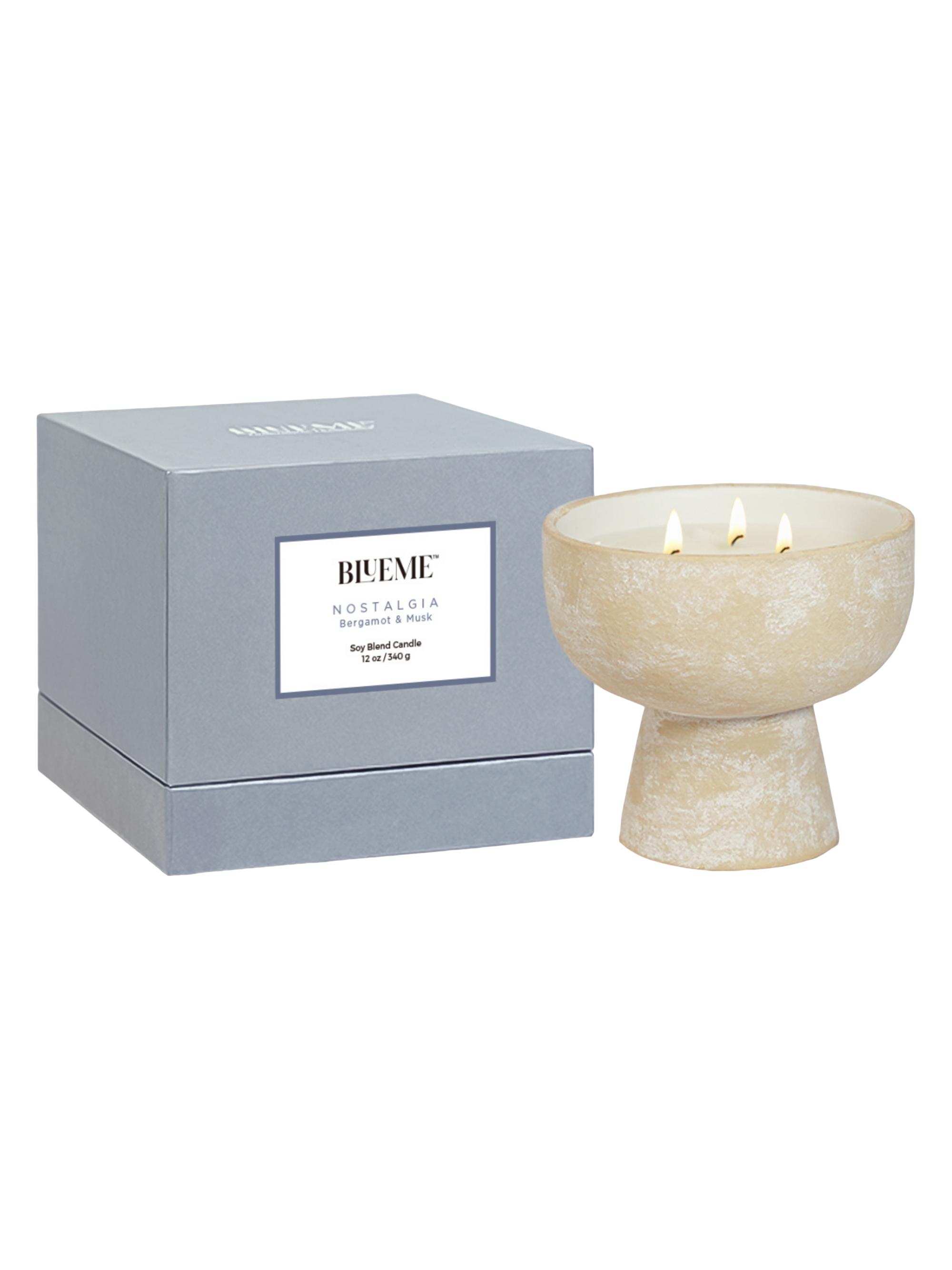 Blueme Nostalgia Bergamot & Musk Ceramic Candle Large
