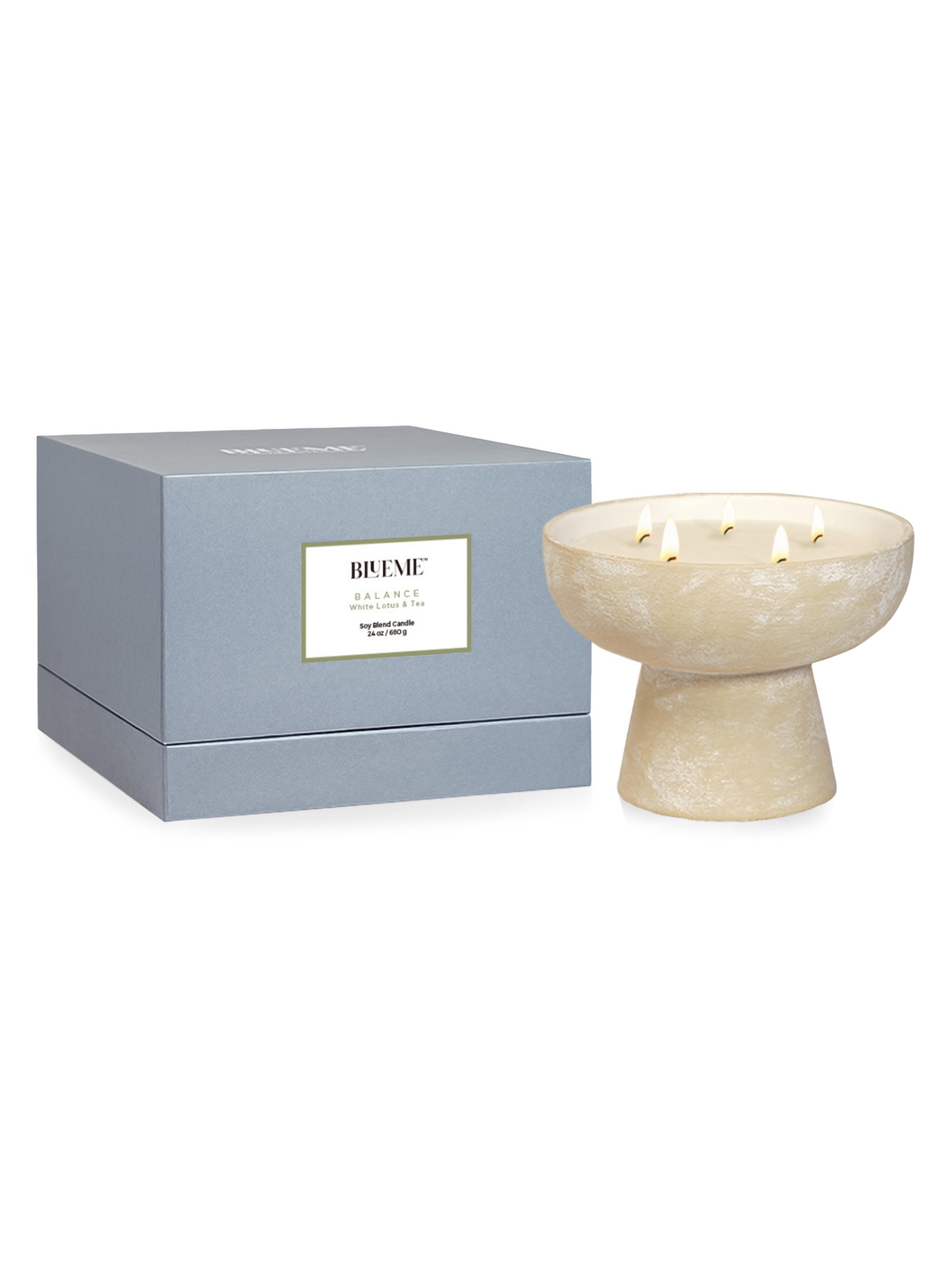 Blueme Balance White Lotus & Tea Ceramic Candle Small