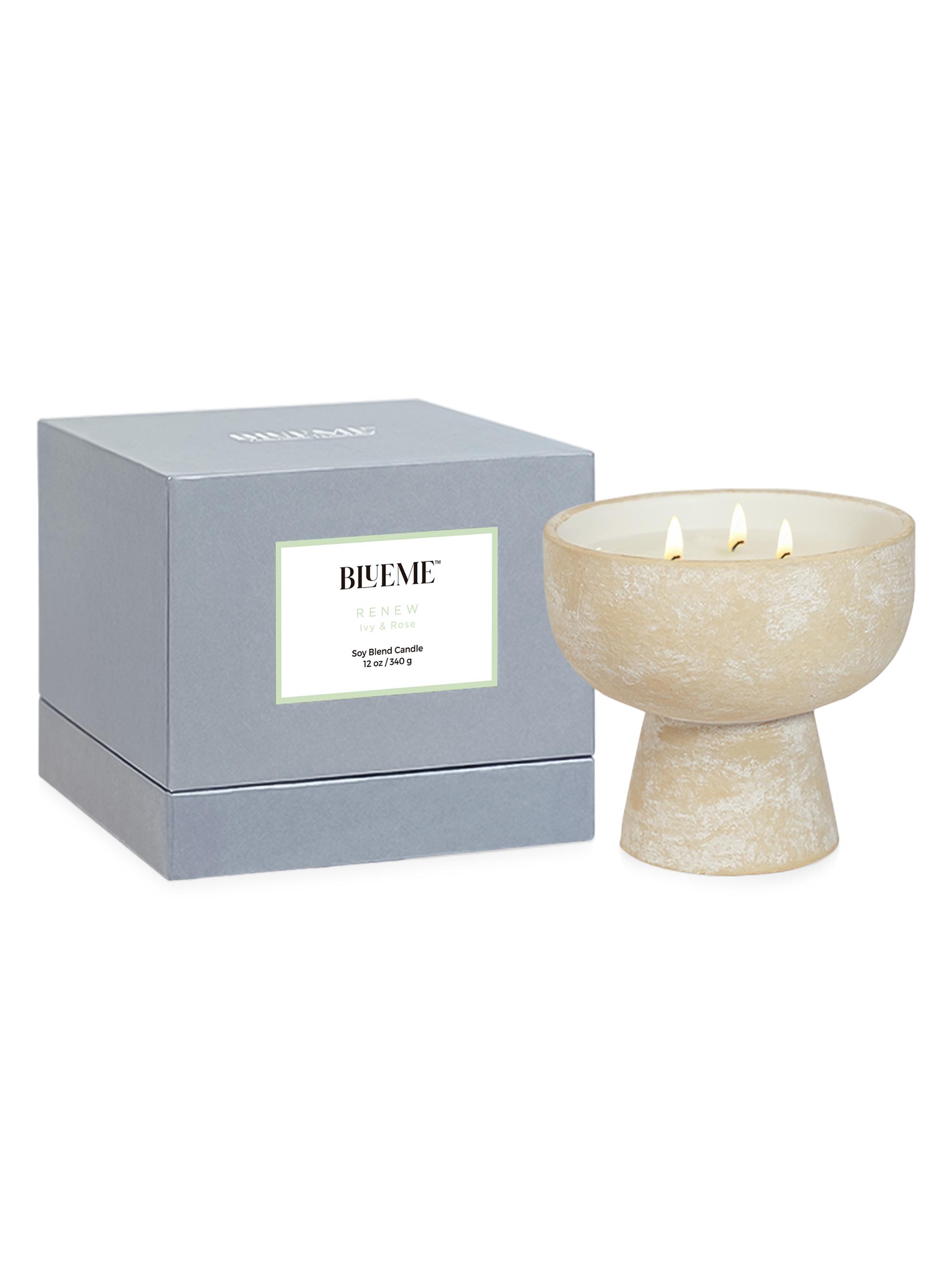 Blueme Renew Ivy & Rose Medium Ceramic Candle