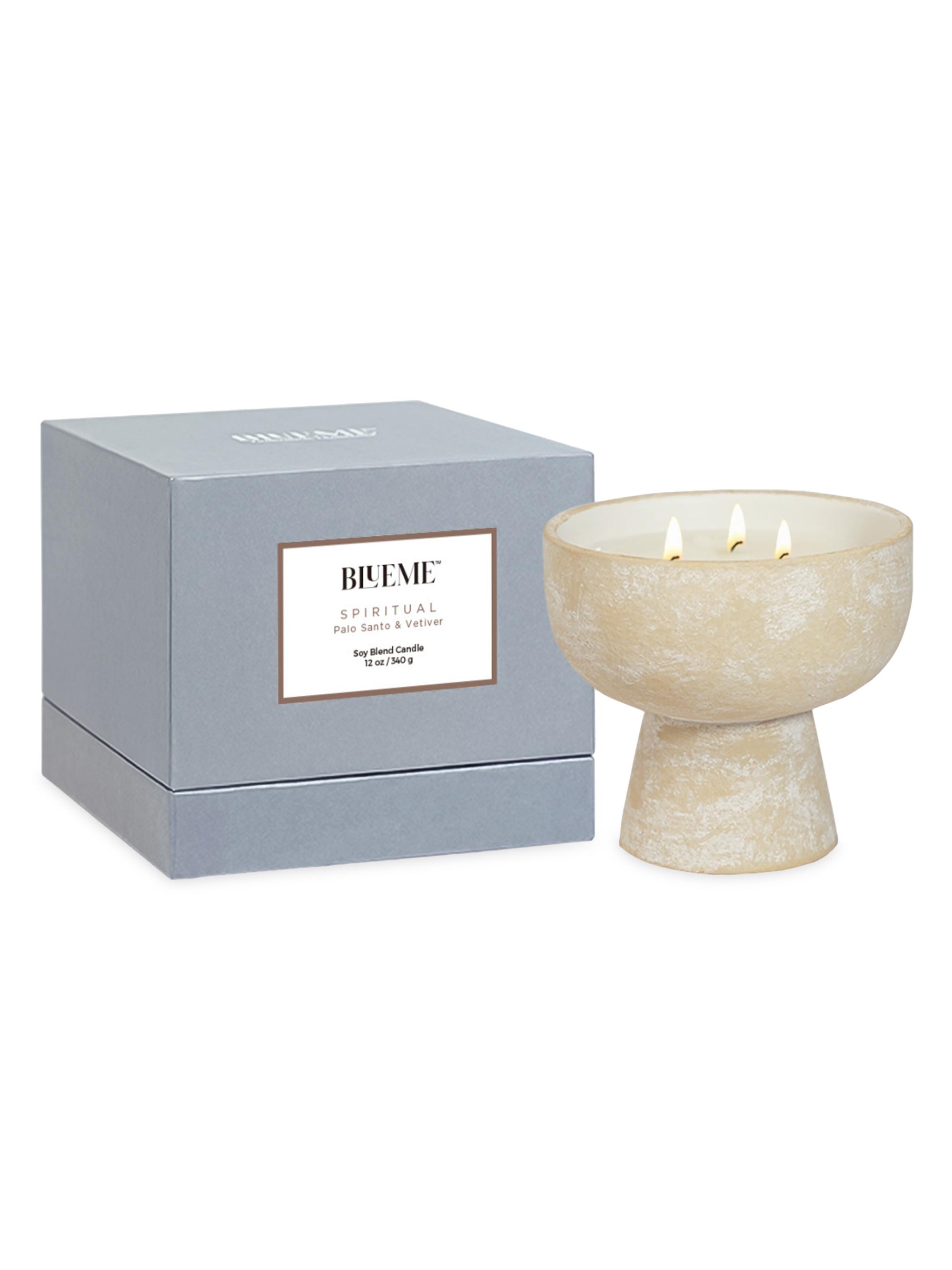 Blueme Spiritual Palo Santo & Vetiver Ceramic Candle Large