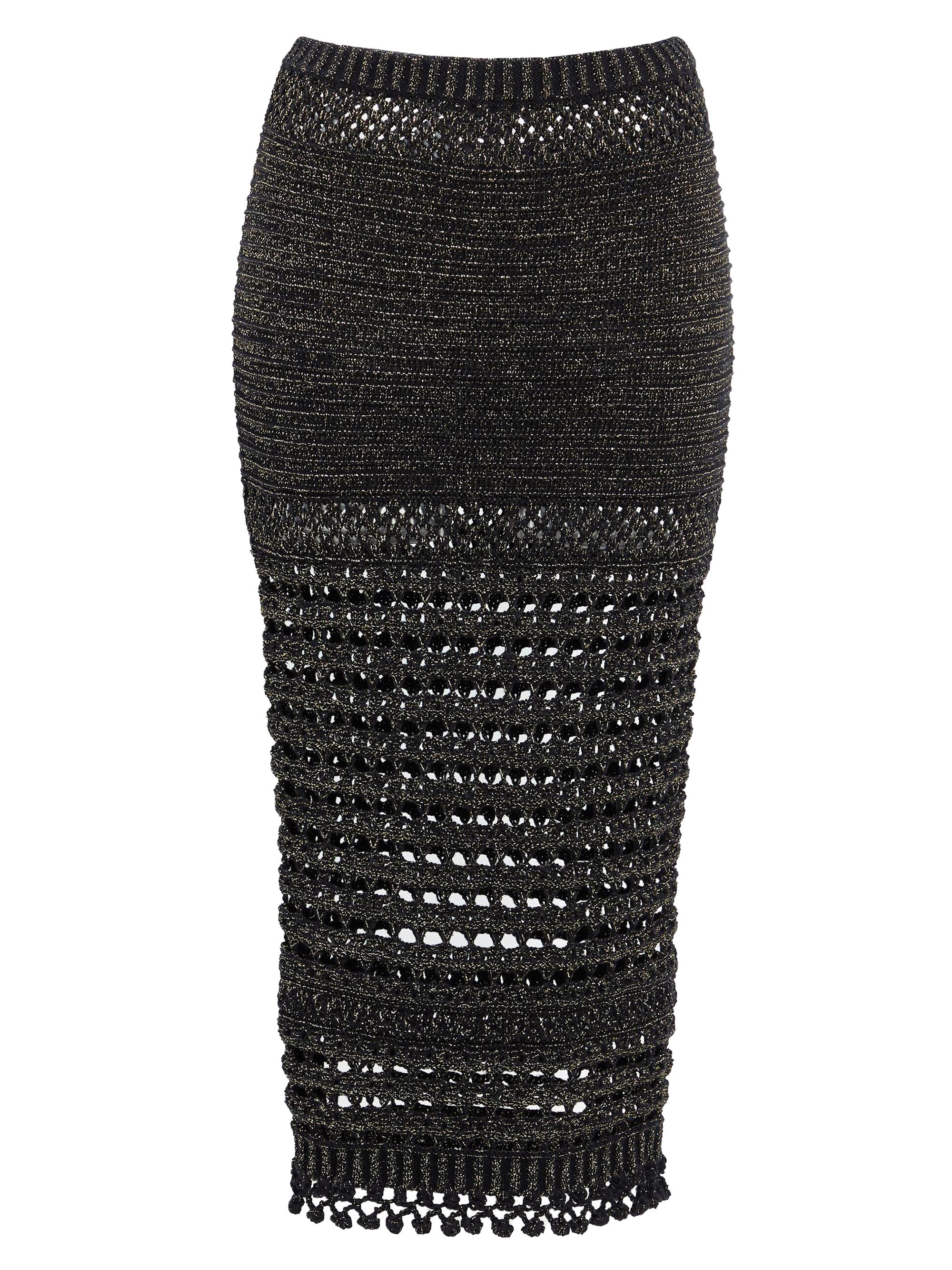 Retrofête Women's Raya Skirt - Black Gold