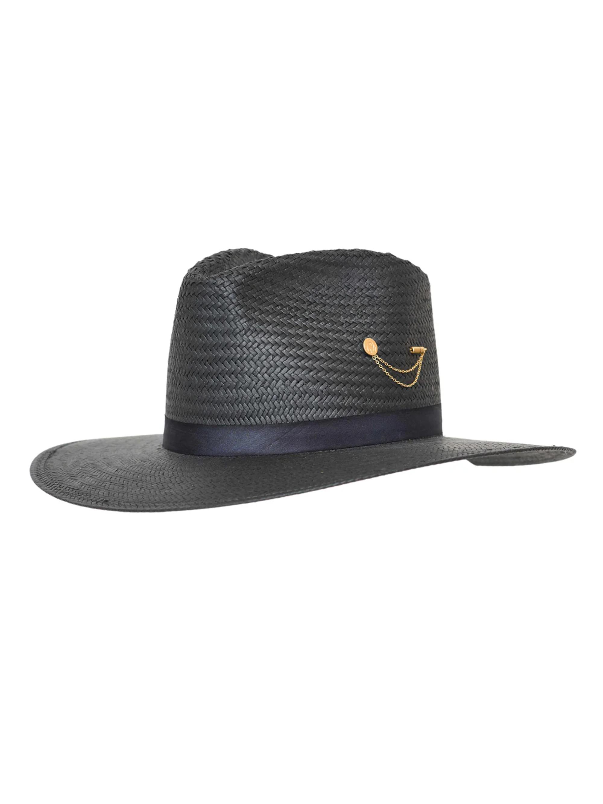 Freya Women's Wanderer Packable Straw Fedora - Black