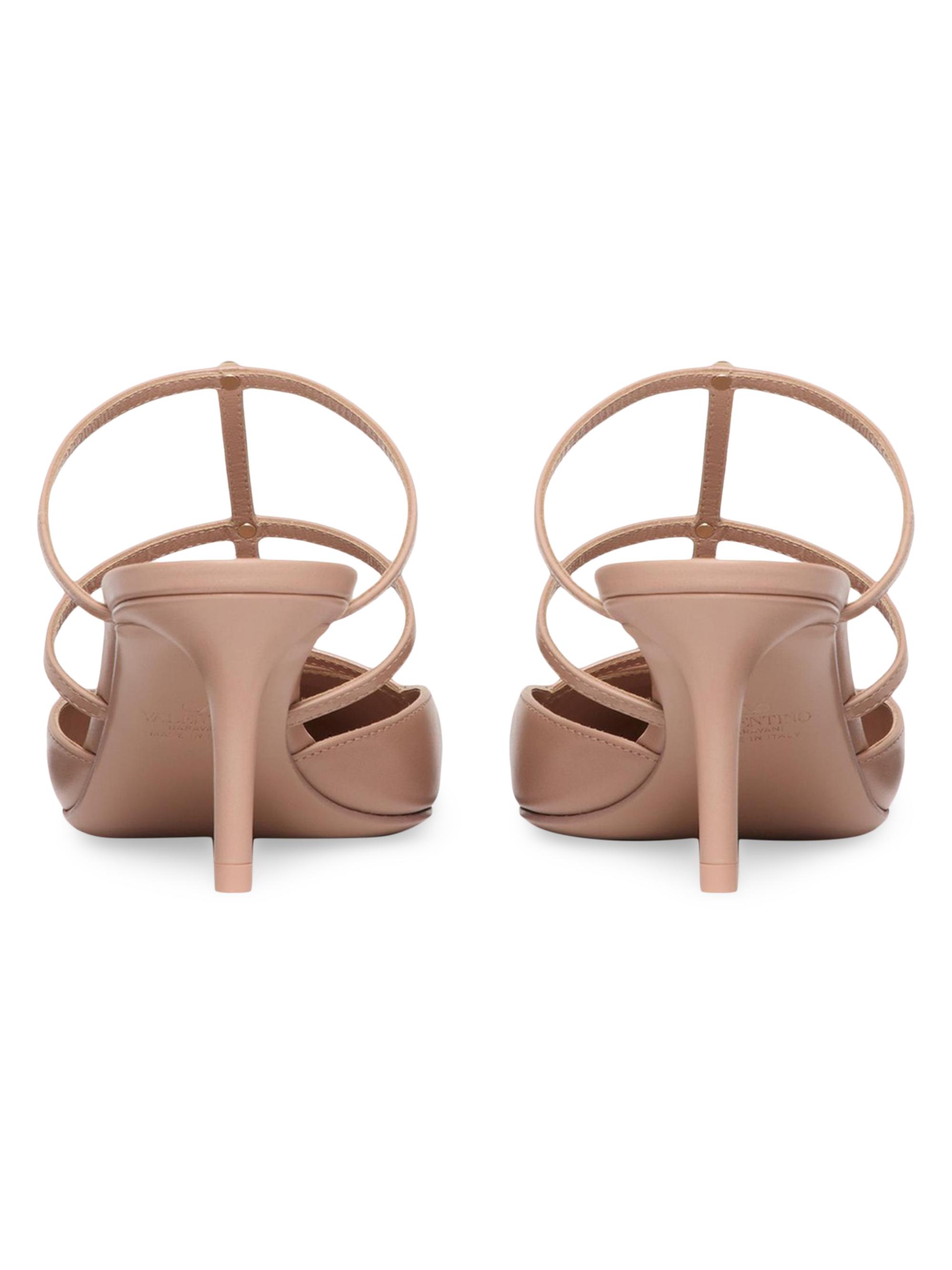 Valentino Garavani Rockstud Wispy Calfskin Mules 60MM | Saks Fifth
