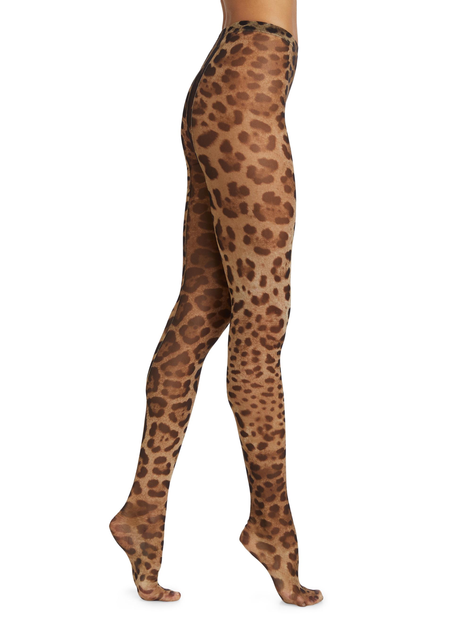 Dolce & Gabbana Women's Leopard Print Tights - Leopard