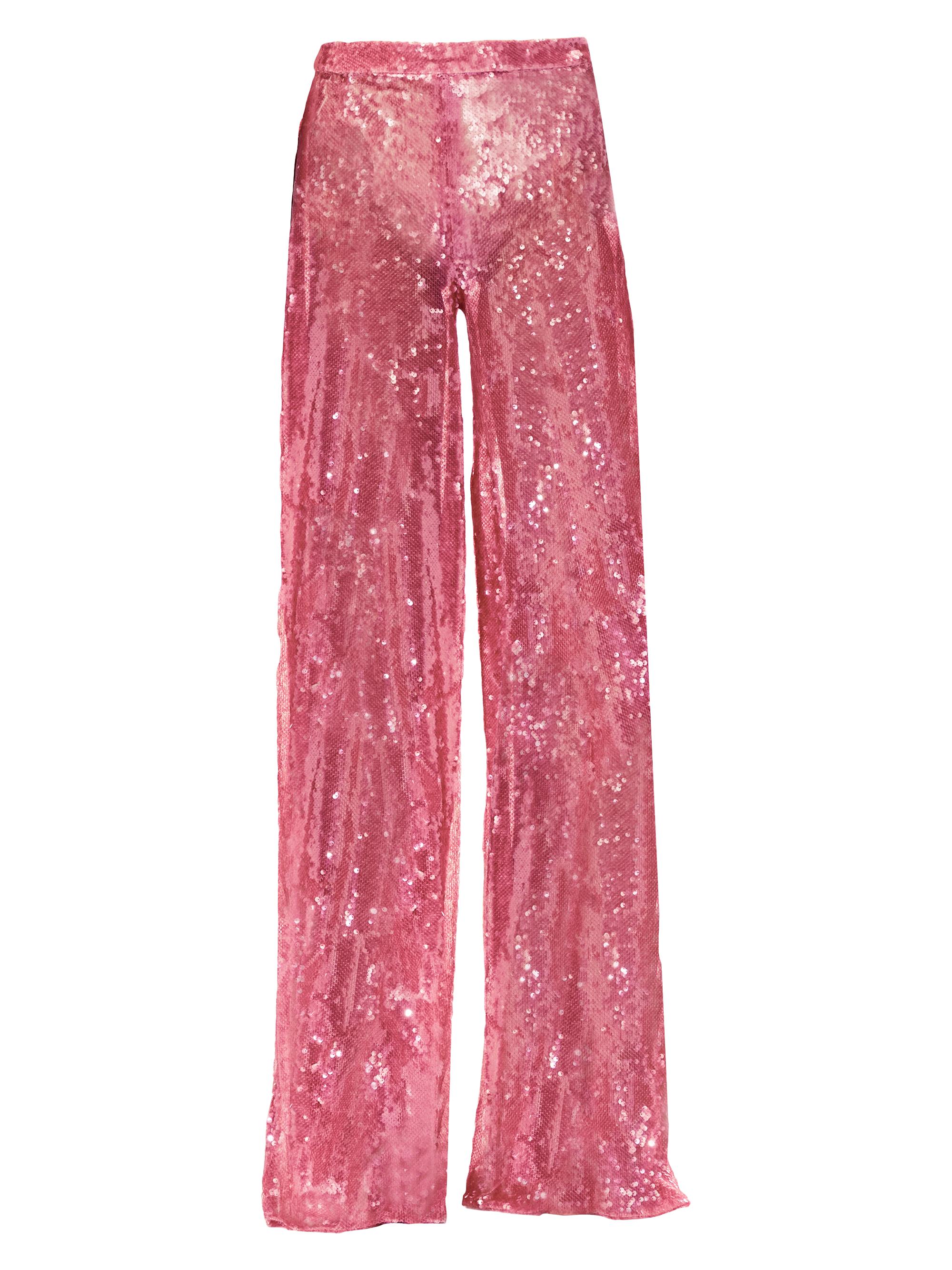 Honayda Women's Sequined Wide-Leg Pants - Pink