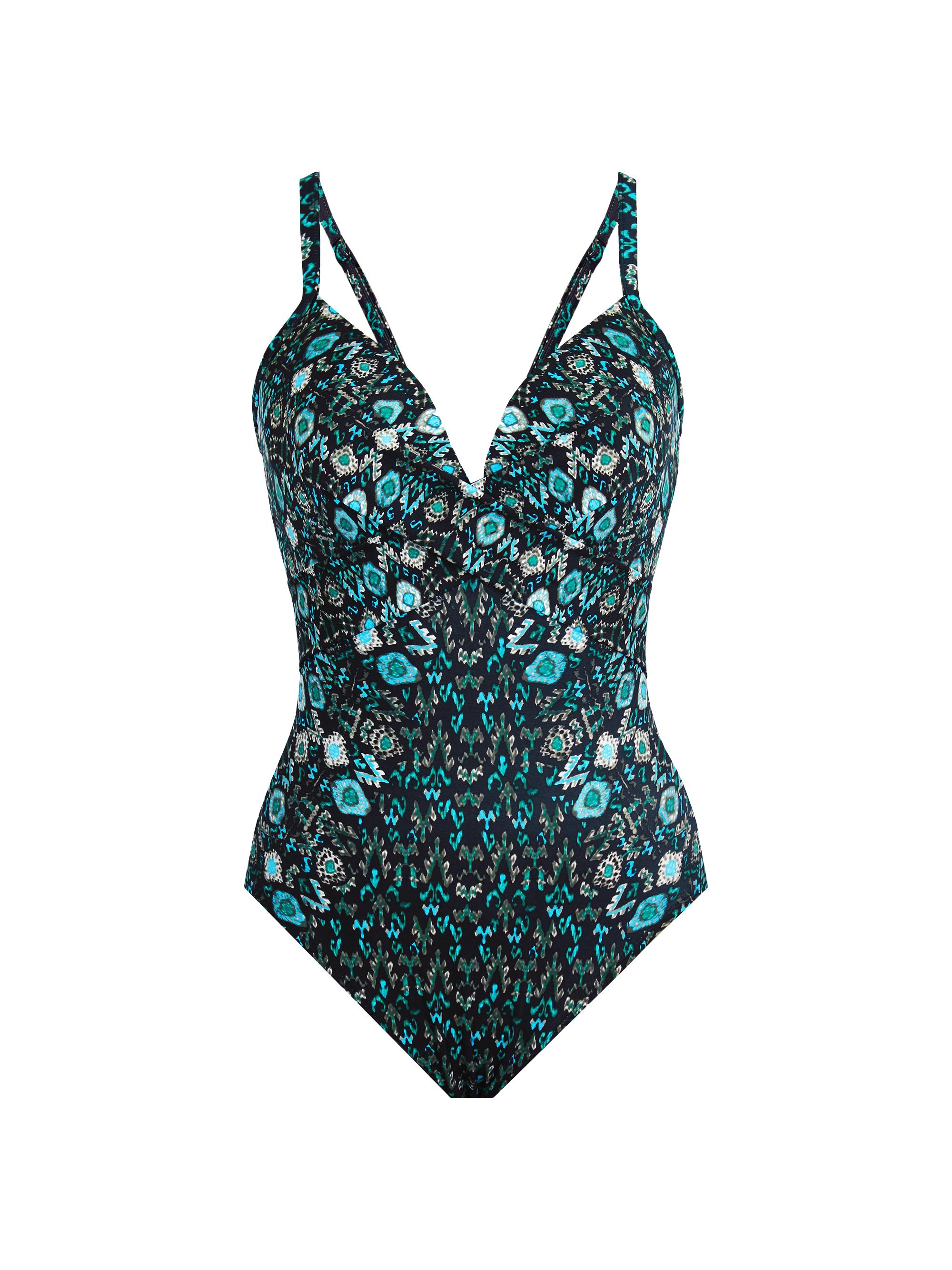 Miraclesuit Swim Women's Bijoux Captivate One-Piece Swimsuit - Black Multi