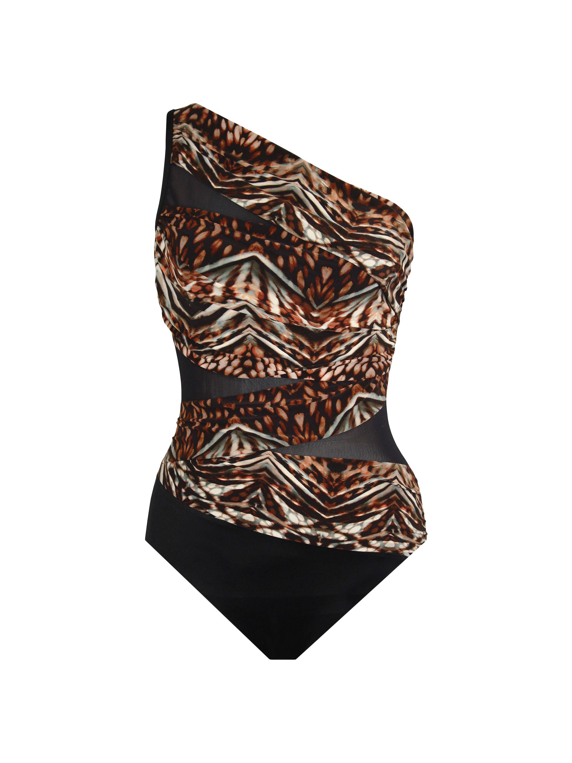 Miraclesuit Swim Women's Tribal Tigress Jena One-Piece Swimsuit - Black Multi