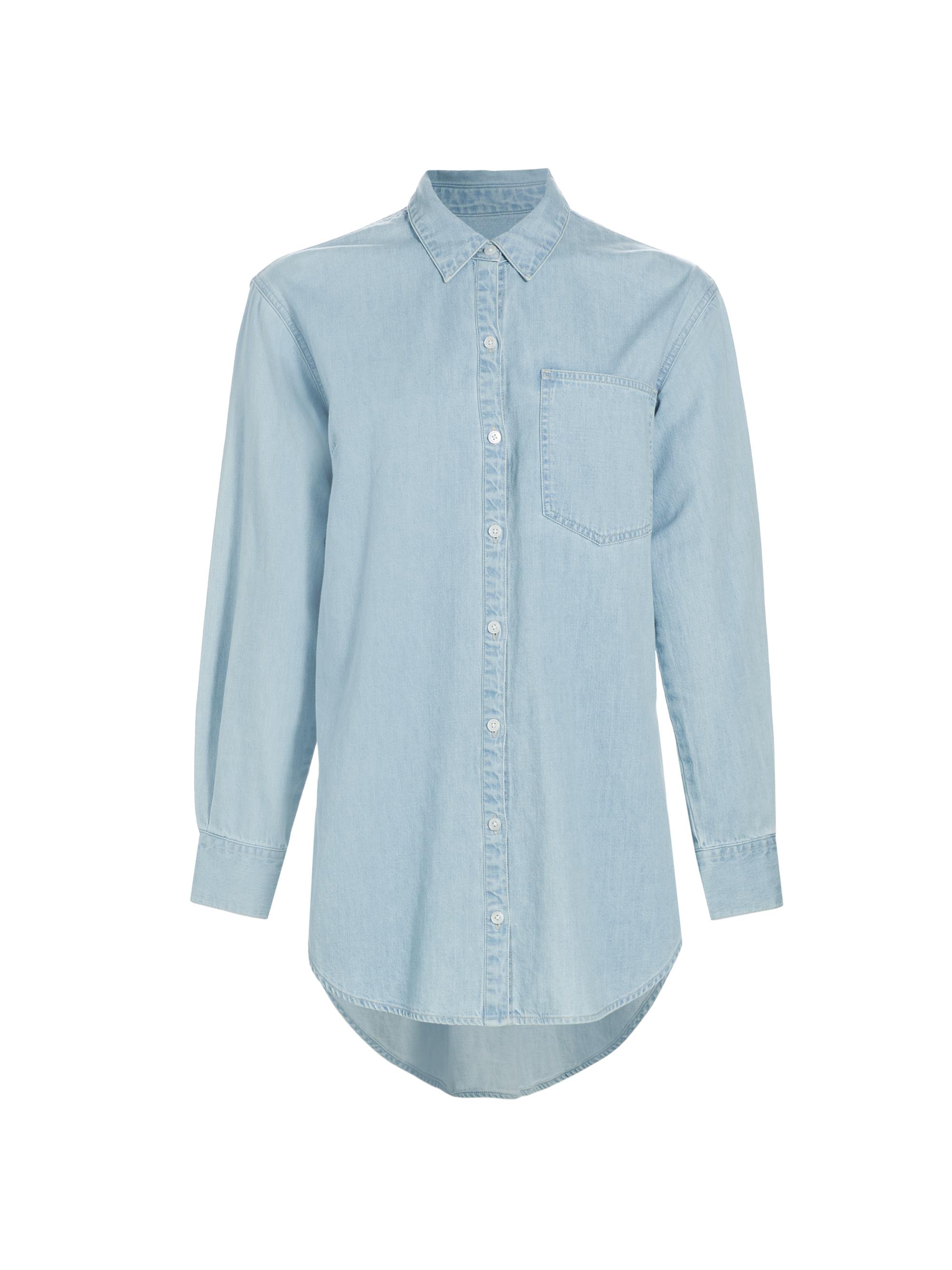Veronica Beard Women's Maya Chambray Button-Front Shirt - Sky