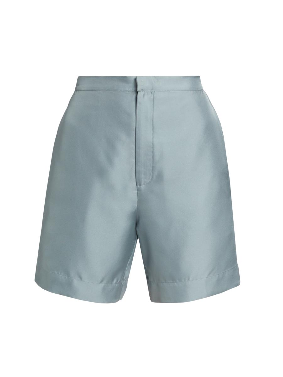 ショートパンツ LouLou De Saison 'Andra' shorts Loulou de Saison Poseidon Silk Straight-Leg Shorts | Saks