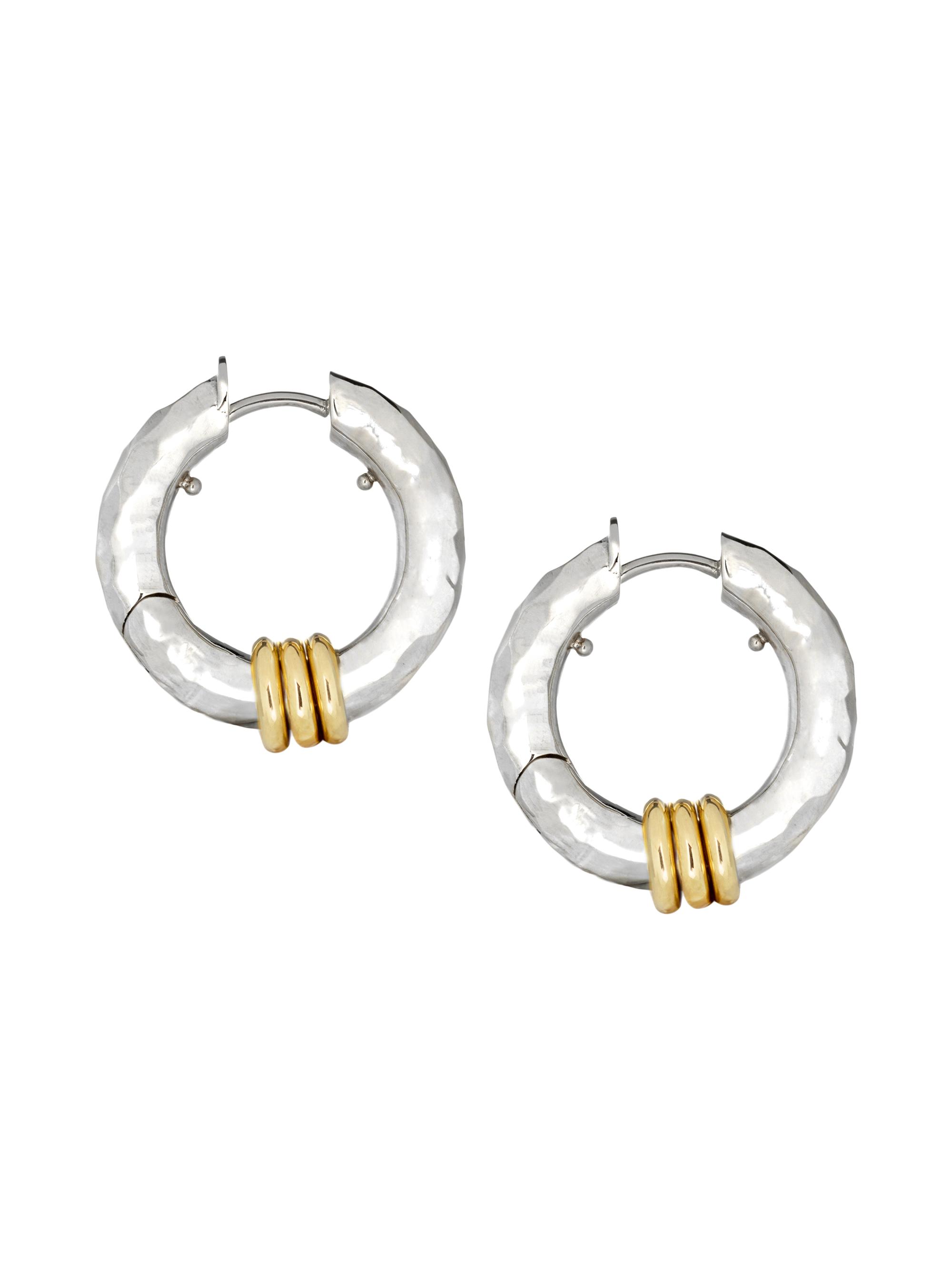 Spinelli Kilcollin Women's Vulcan Sterling Silver & 18K Yellow Gold Hoop Earrings - Silver
